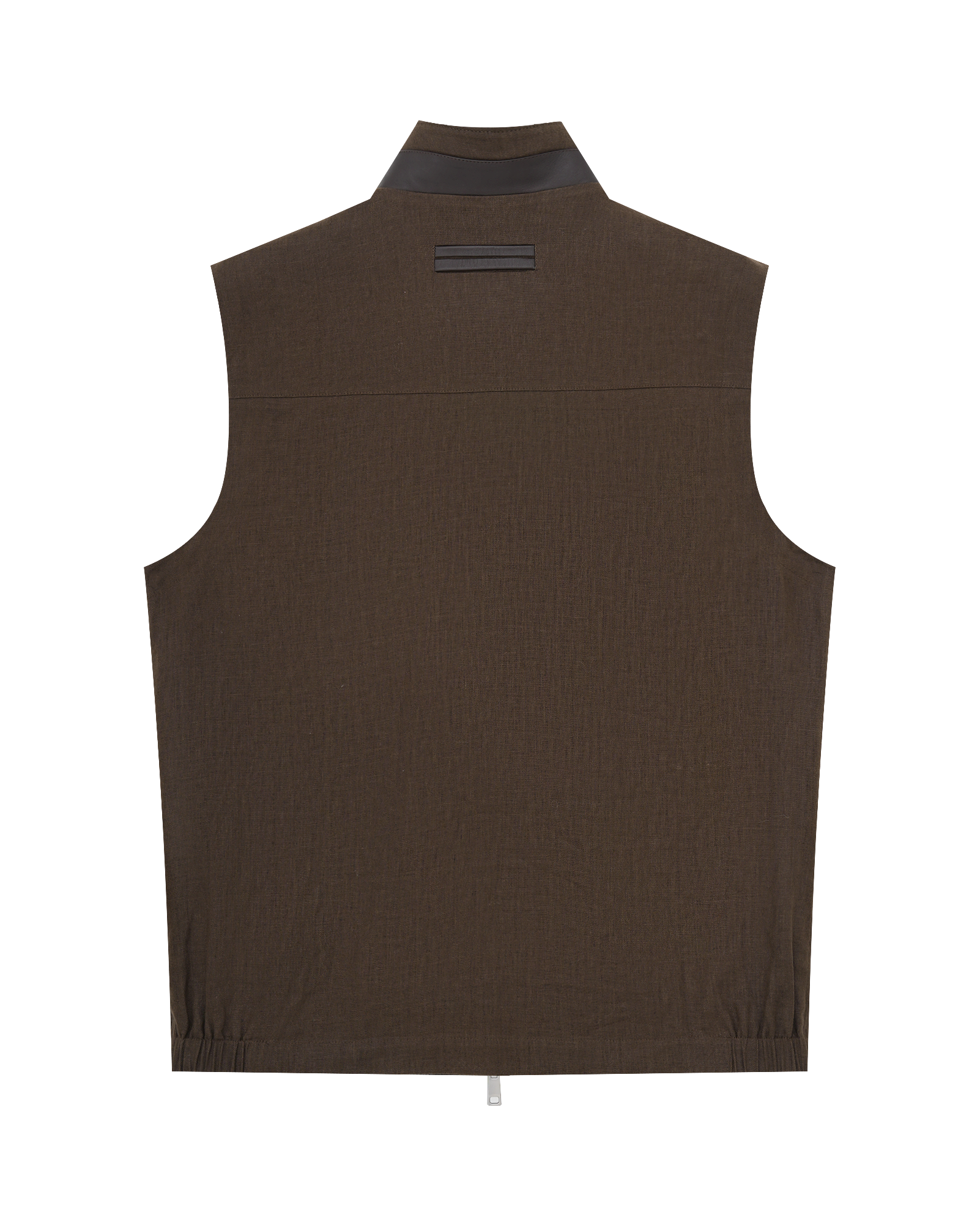 Linen Leather Vest