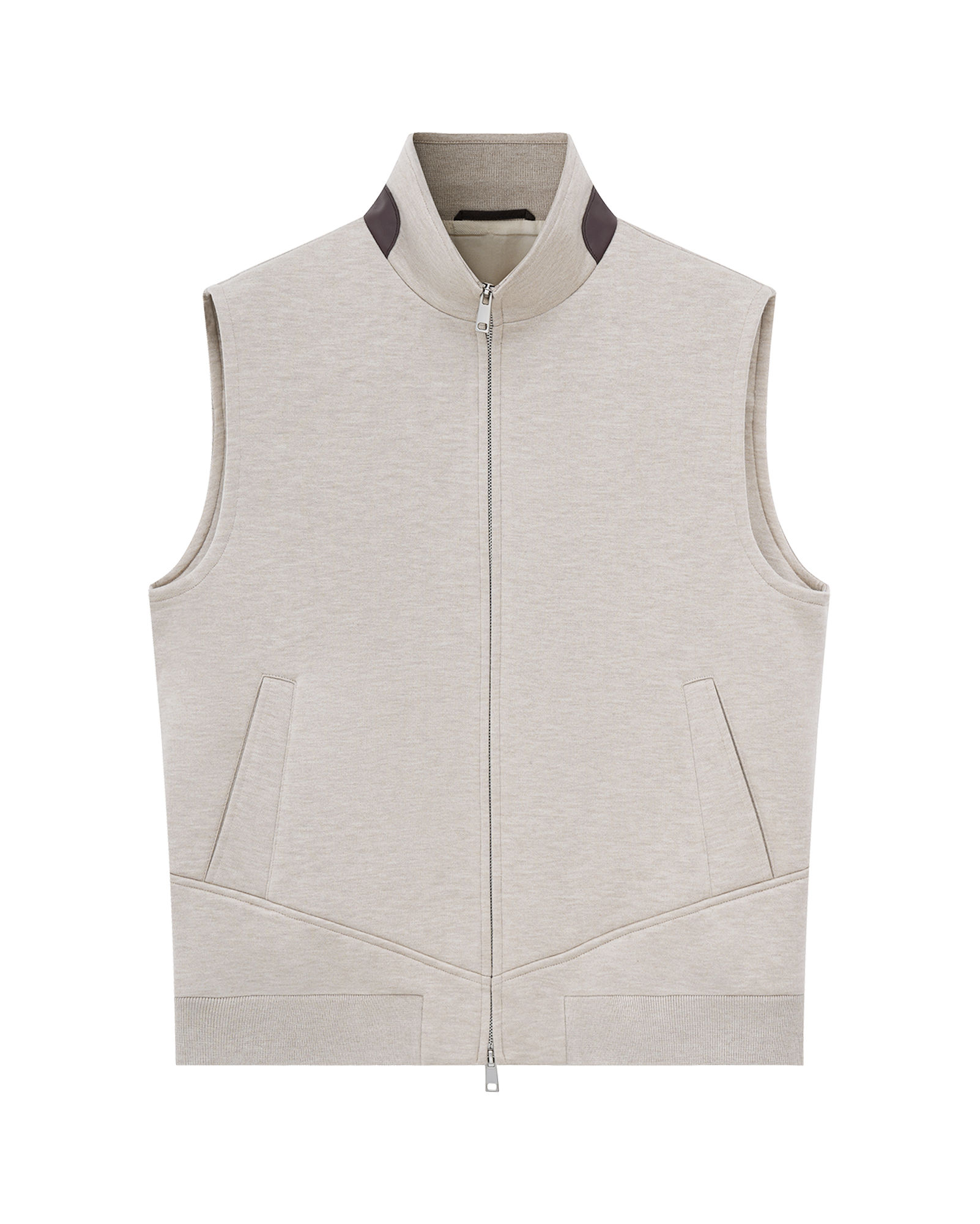 Wool-Cashmere Blend Sleeveless Vest