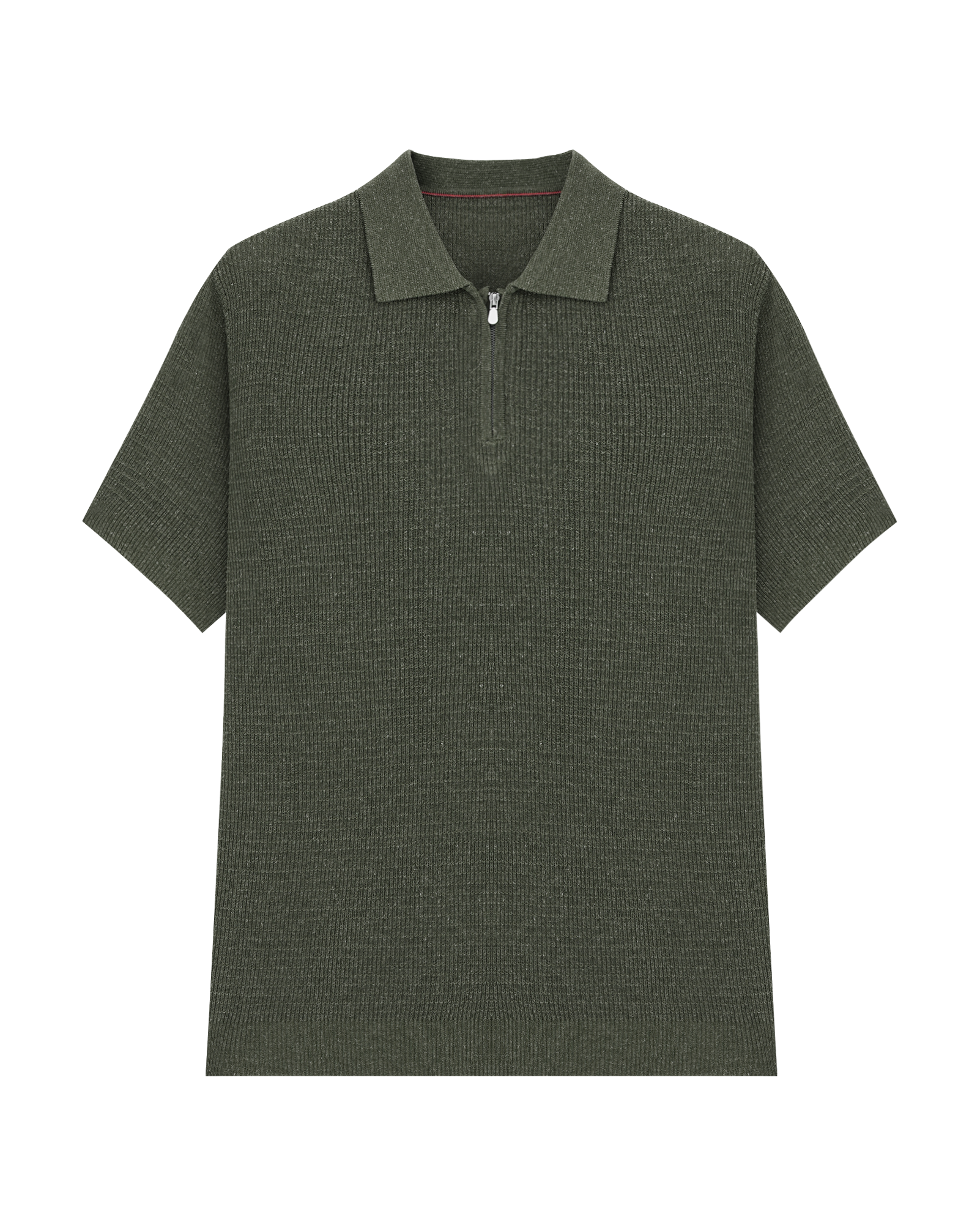 Half-Zip Linen Polo