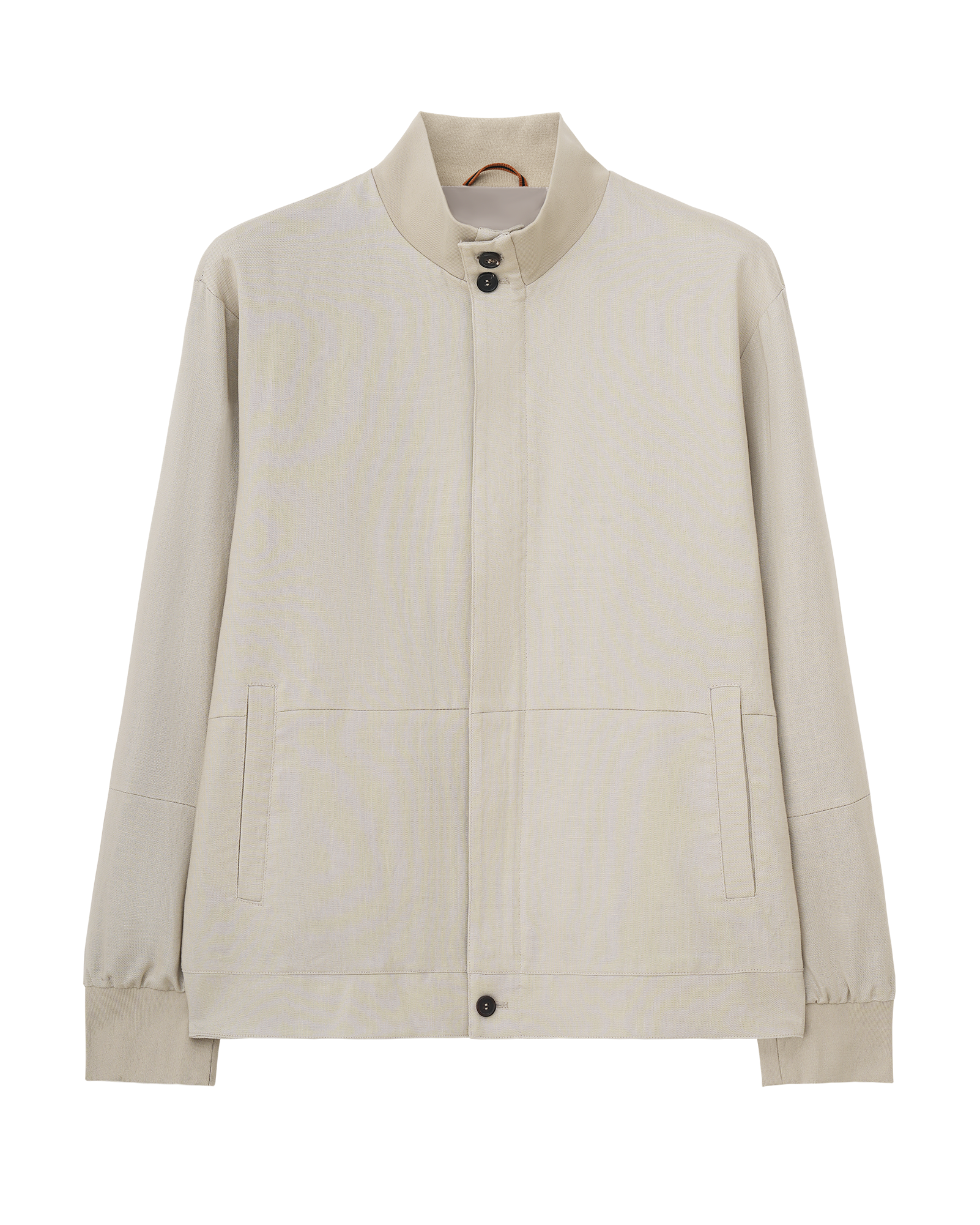 Stand Collar Linen Jacket