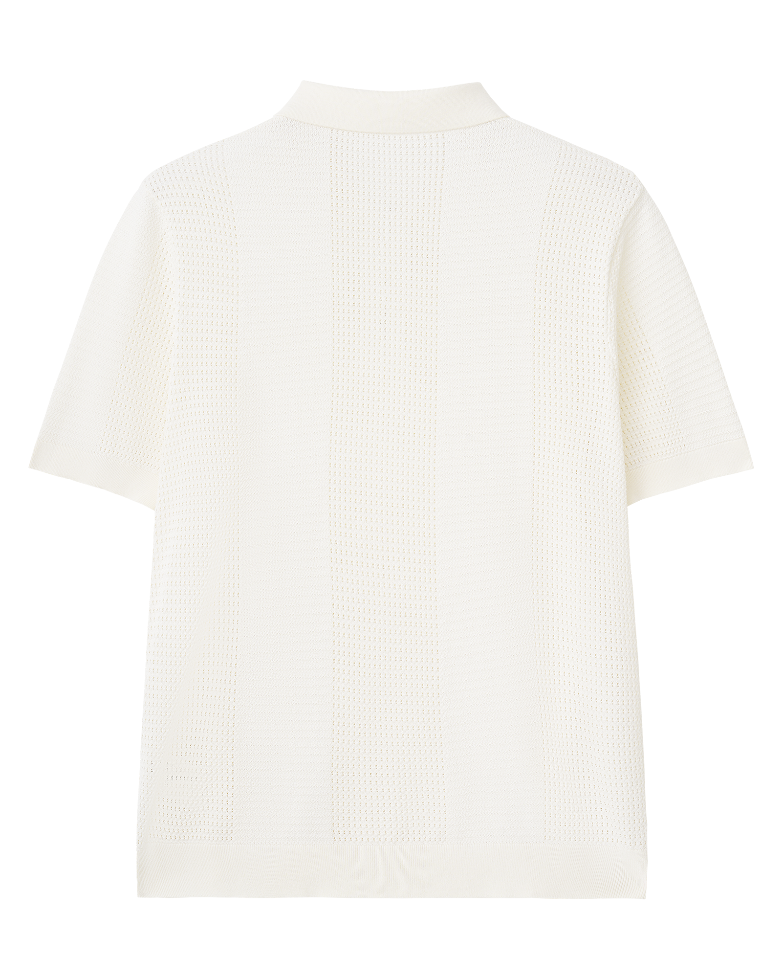 Open Knit Silk Cotton Polo