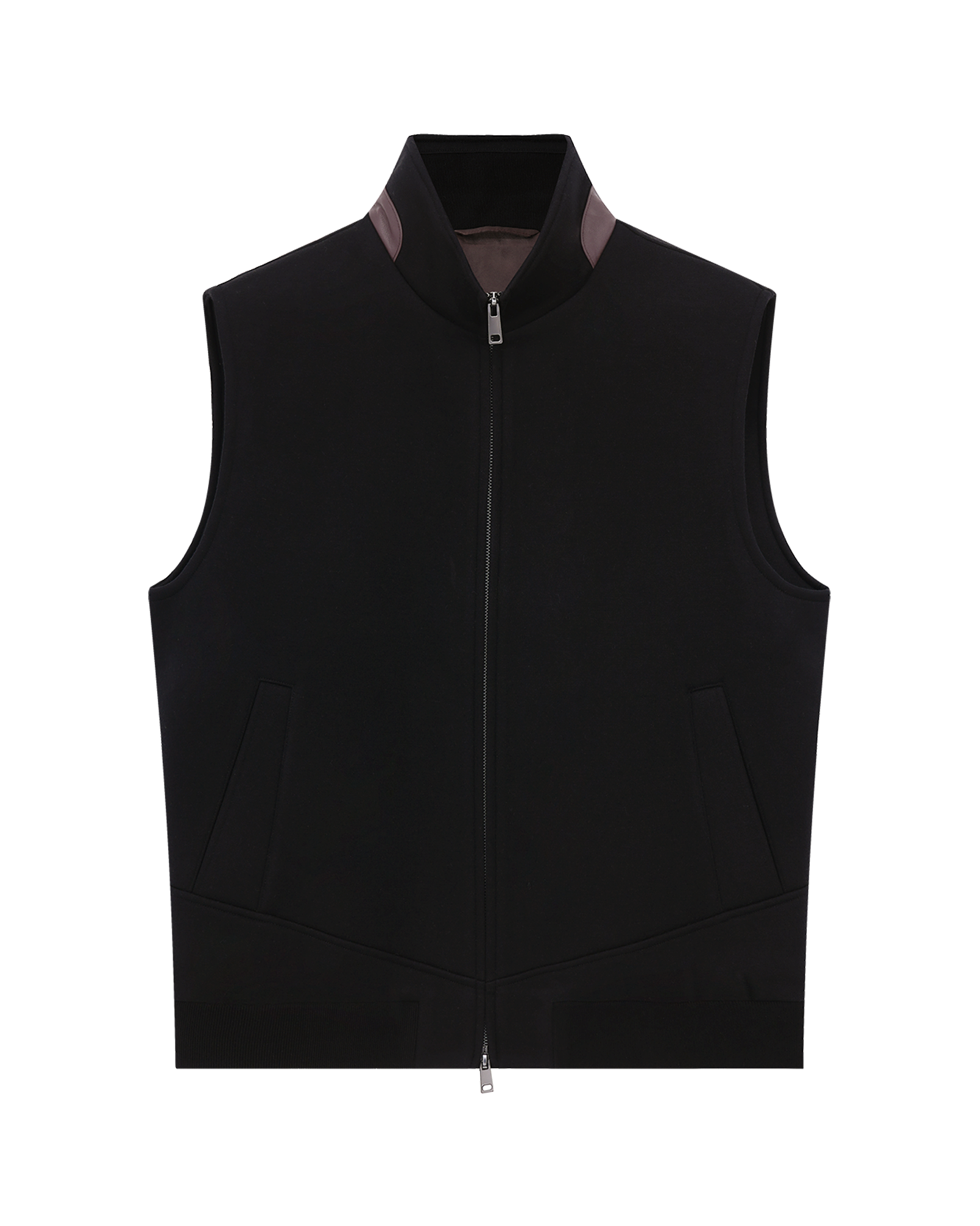 Wool-Cashmere Blend Sleeveless Vest