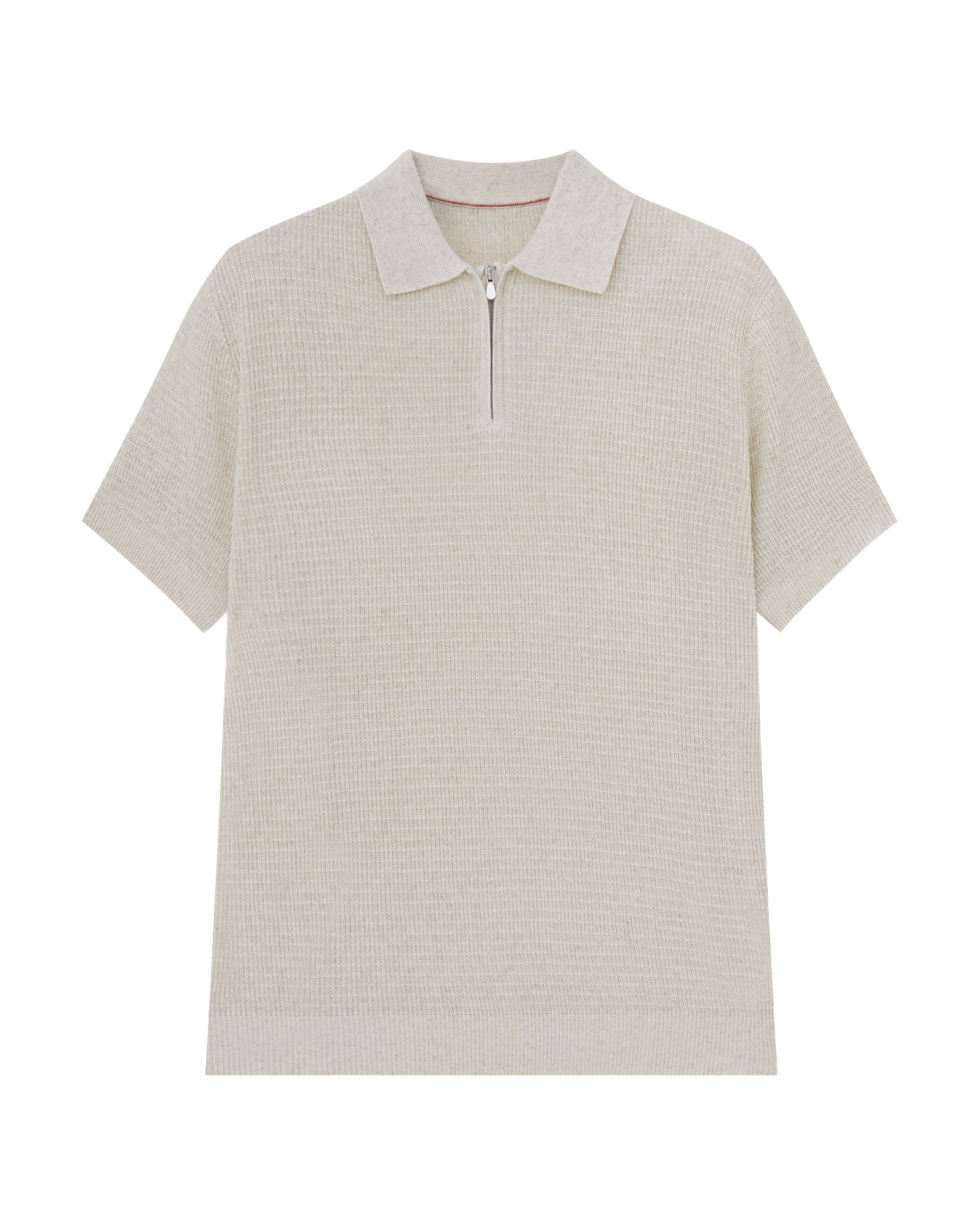 Half-Zip Linen Polo