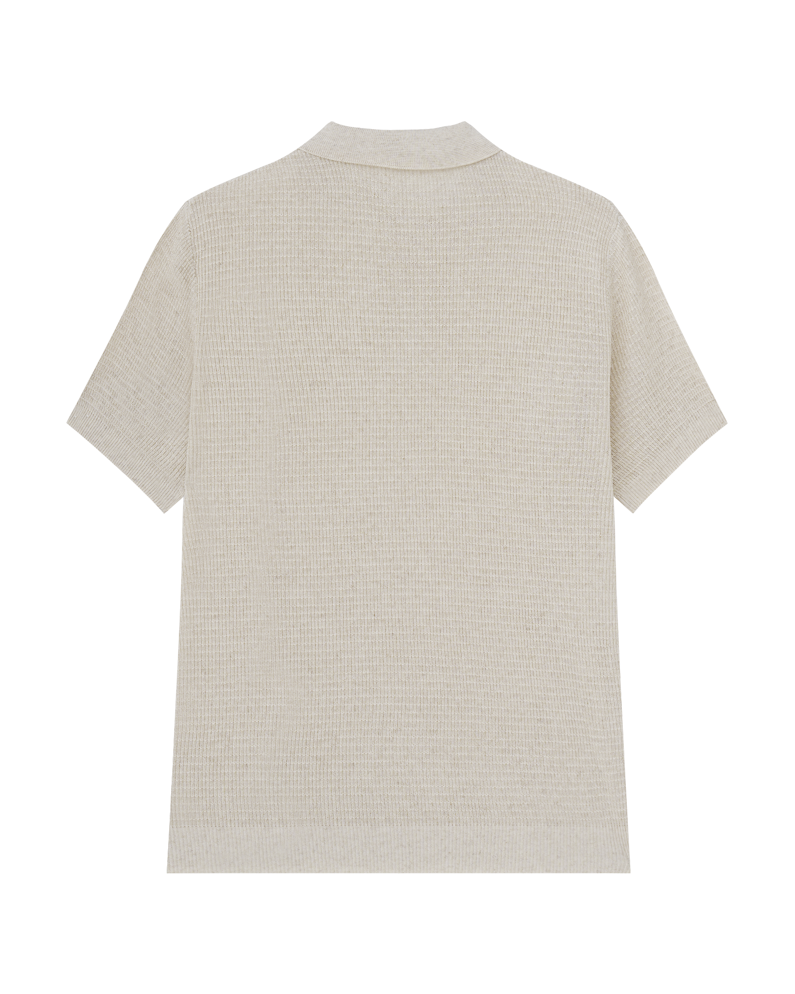 Half-Zip Linen Polo