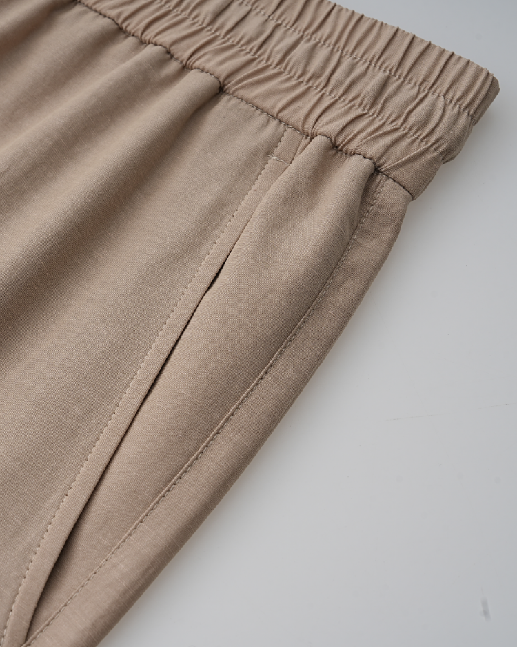 Tencel-Linen Casual Pants