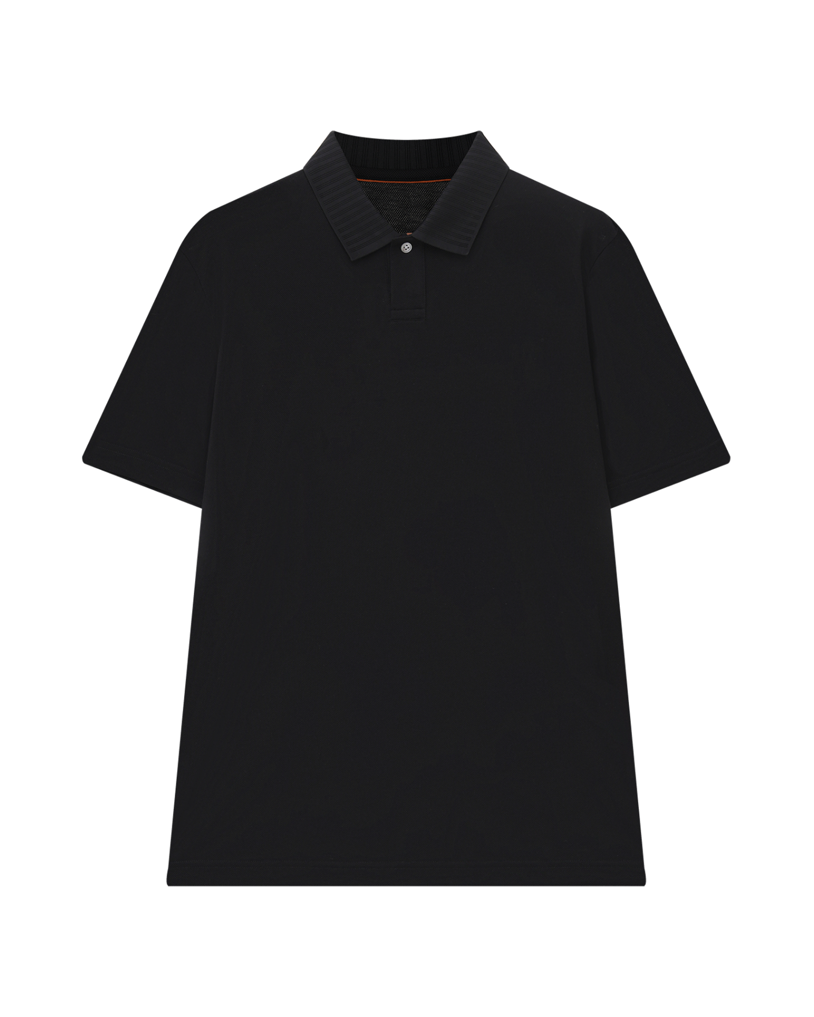 Buttoned Wool Cotton Polo