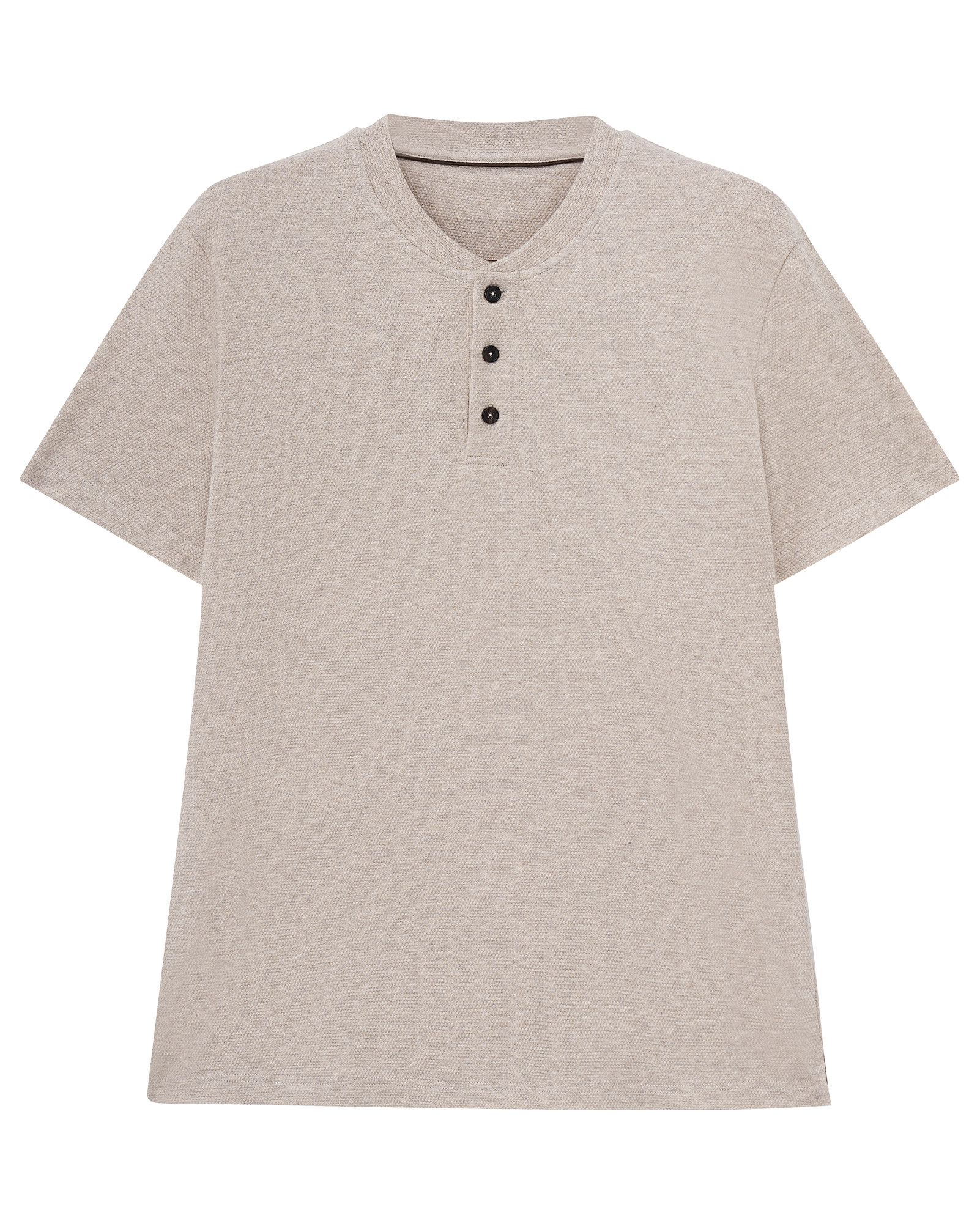Soft Cotton Henley T-Shirt