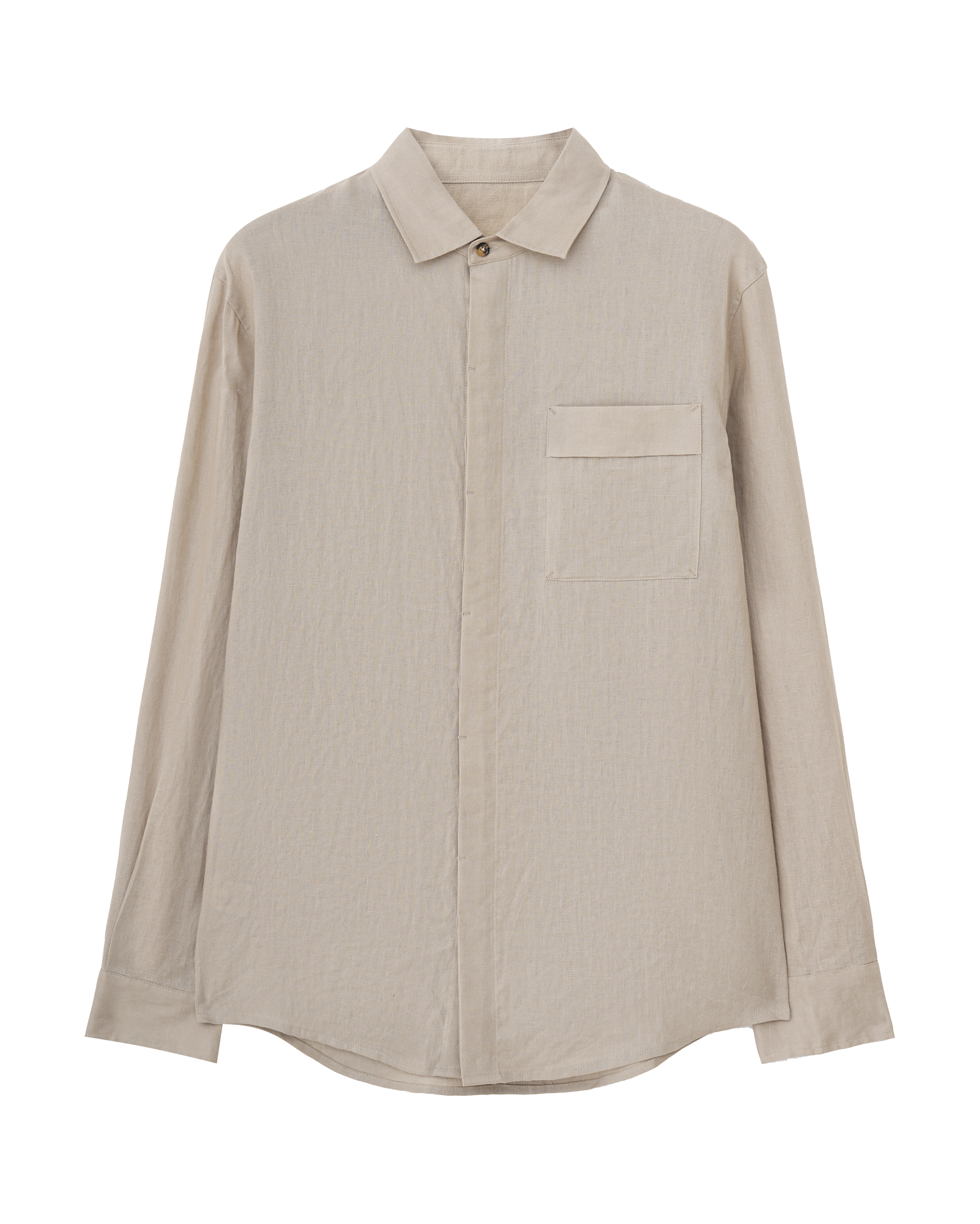 Drop Shoulder Linen Shirt