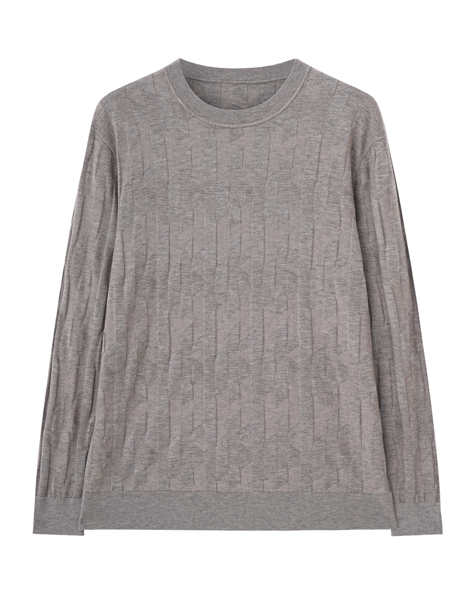 Cashmere Textured Long Sleeve Tee