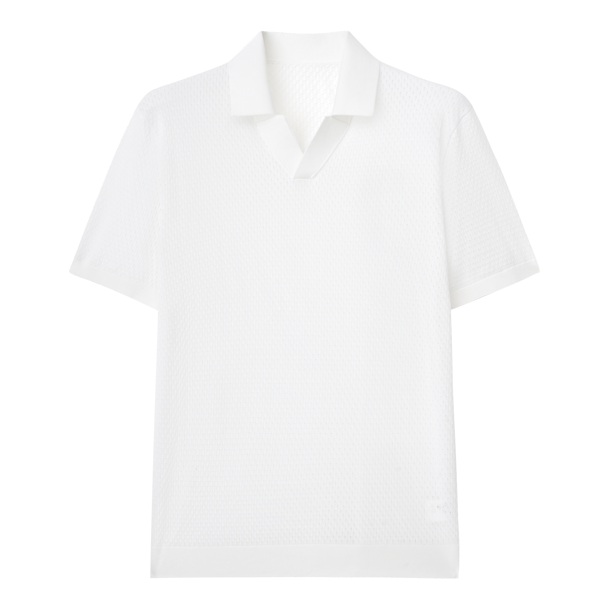 Long Staple Cotton Mesh Knit Polo