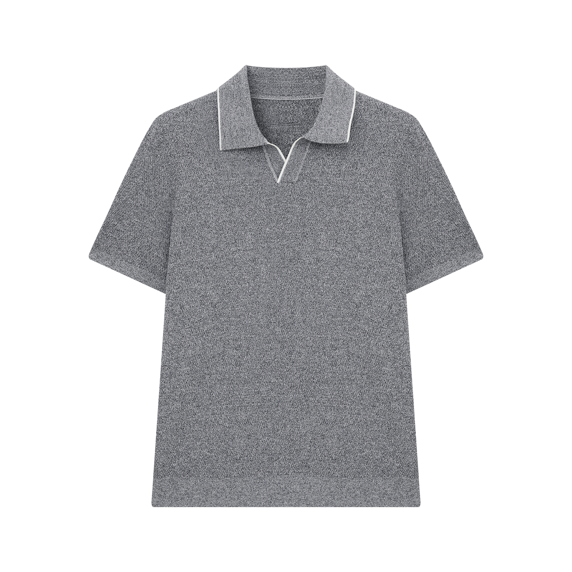 Jacquard Knit Polo Shirt