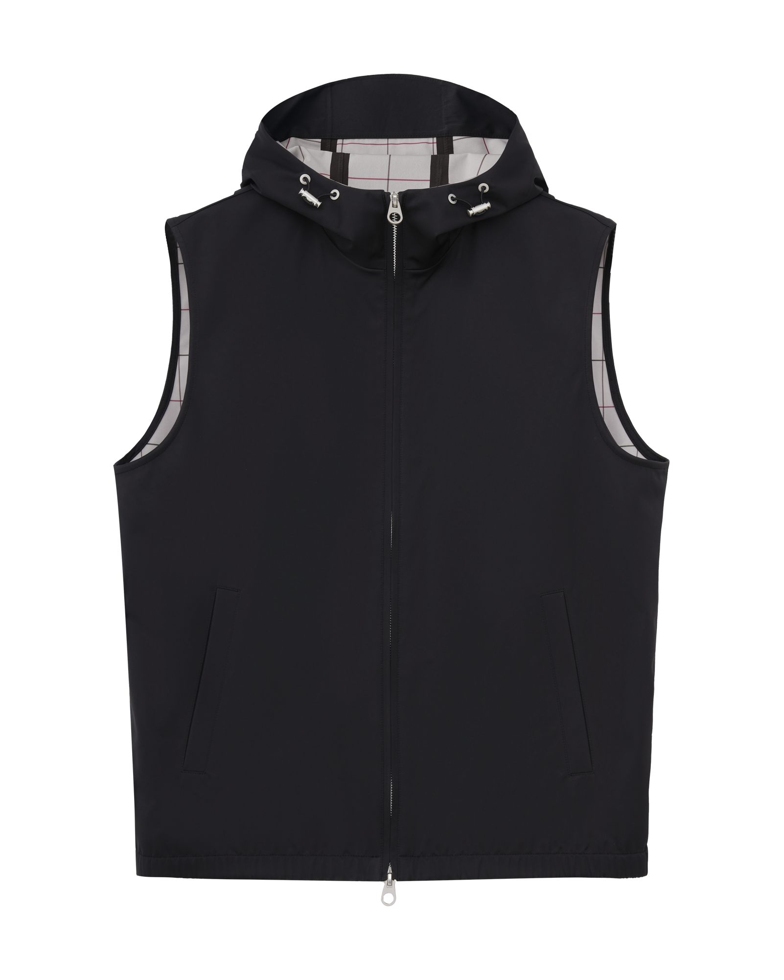 Hooded Silk Vest