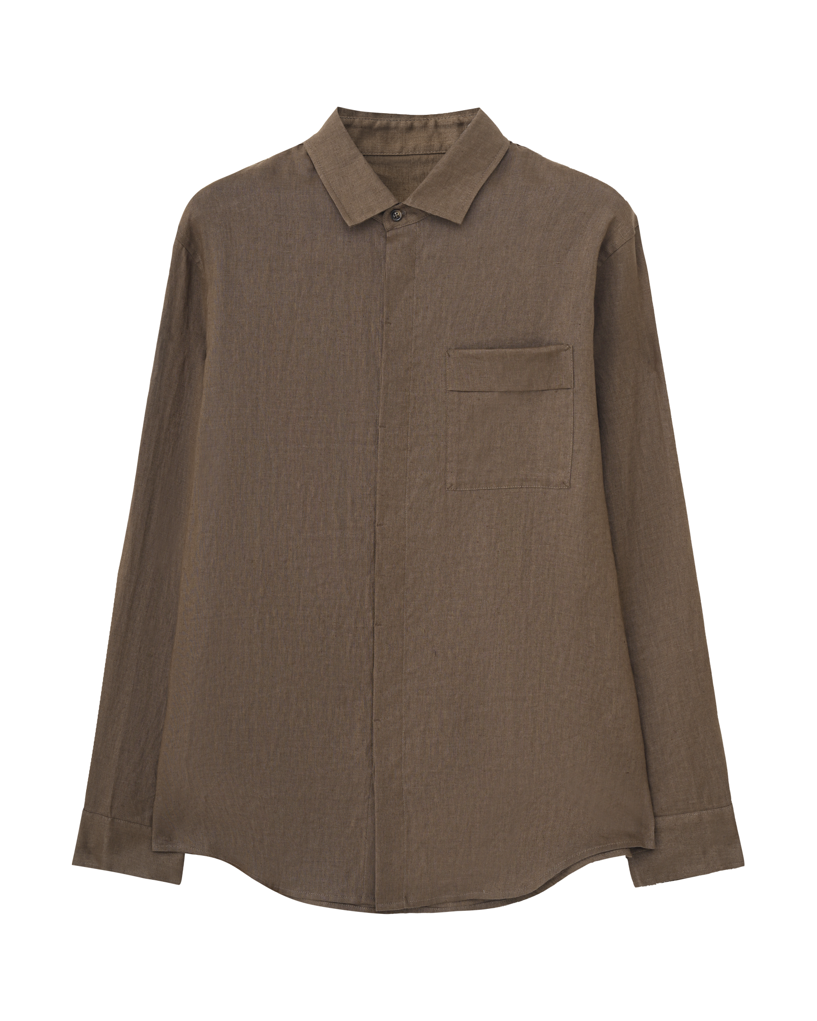 Drop Shoulder Linen Shirt