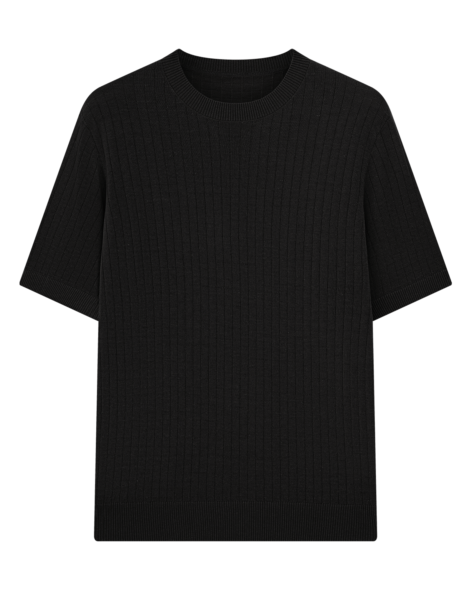 Textured Cotton Linen T-Shirt