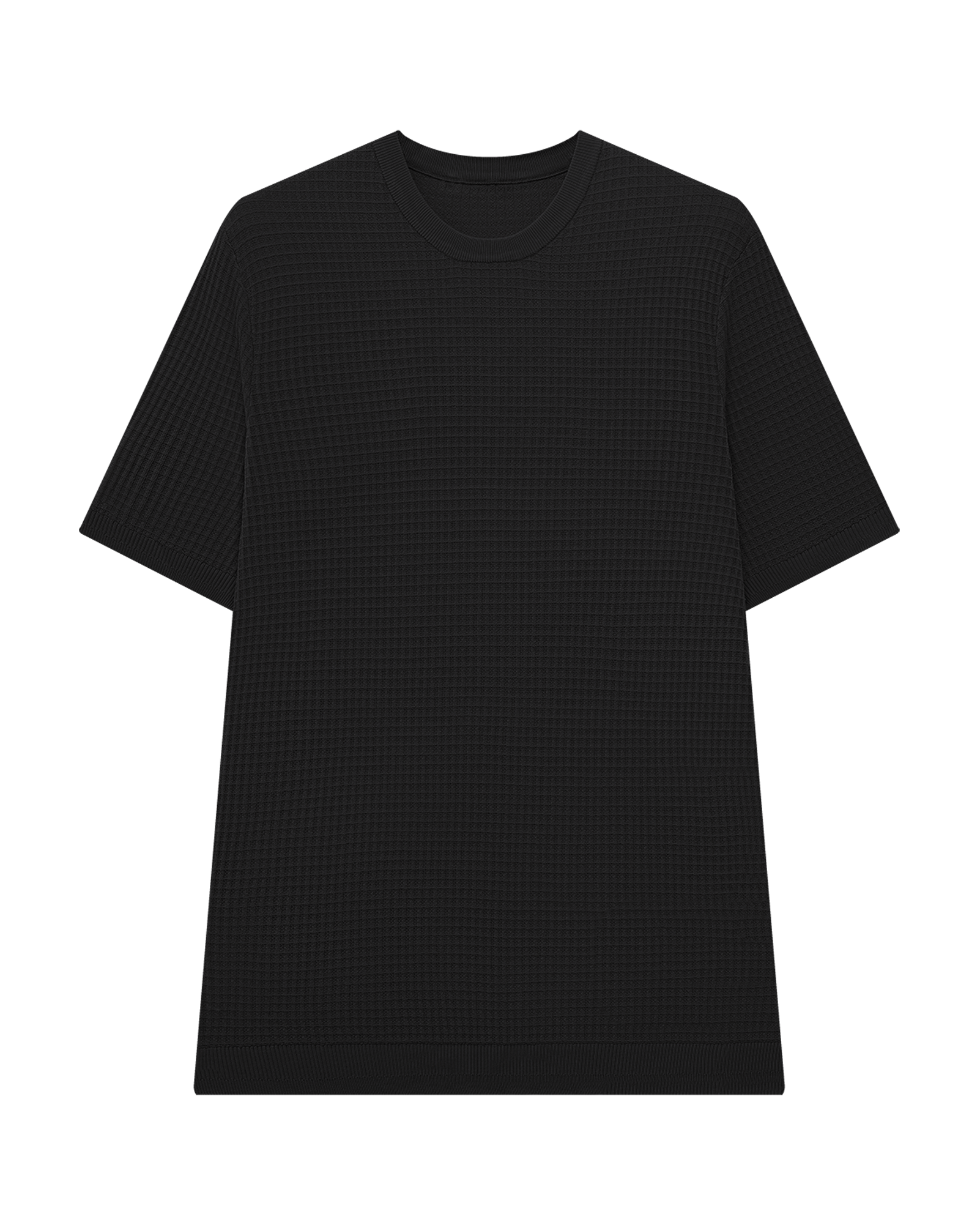 Triple-Yarn Blend Knit T-Shirt
