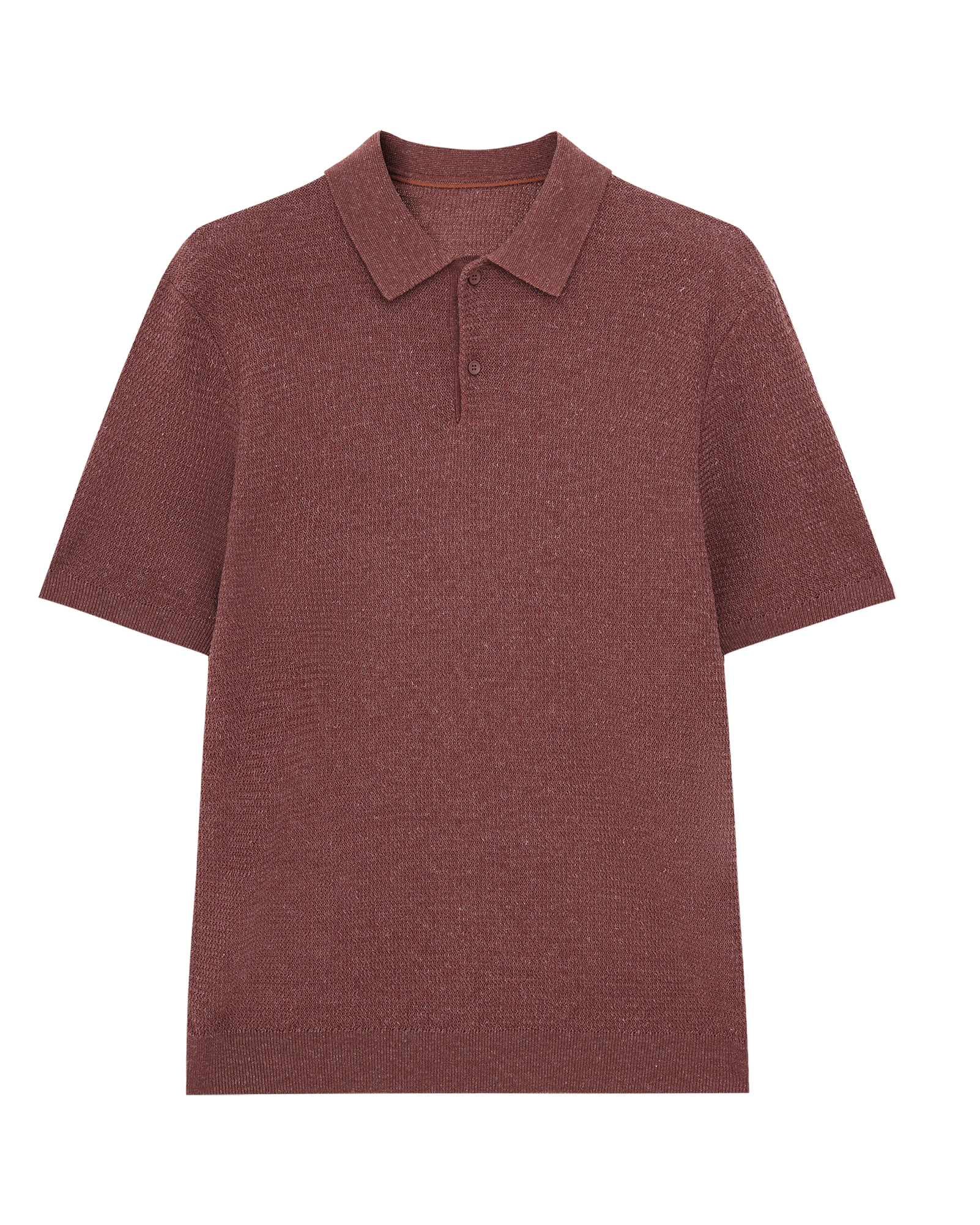 Linen Blend Polo Shirt