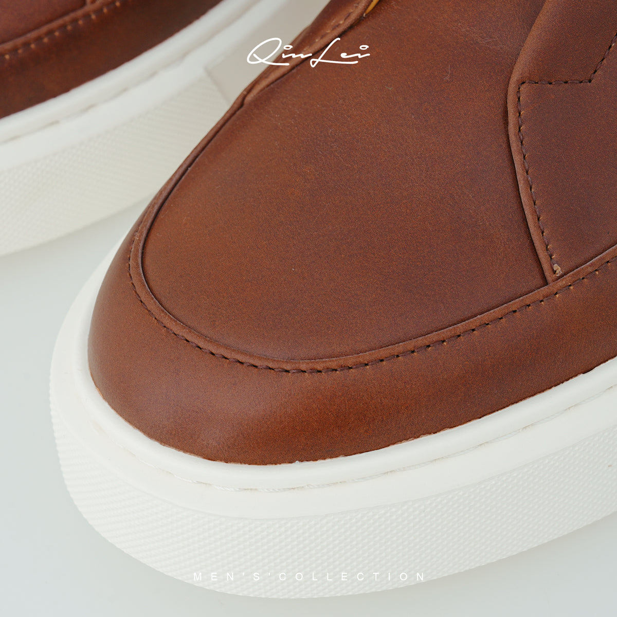 100% Genuine Leather Sneakers with a Luxurious, Lustrous Finish
