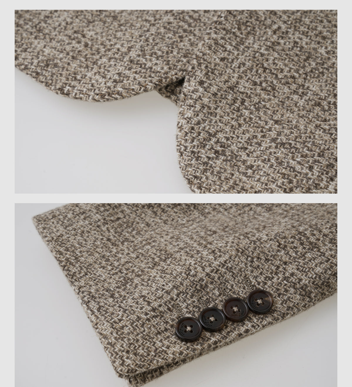 Two-Tone Blended Wool Suit, Custom-Woven