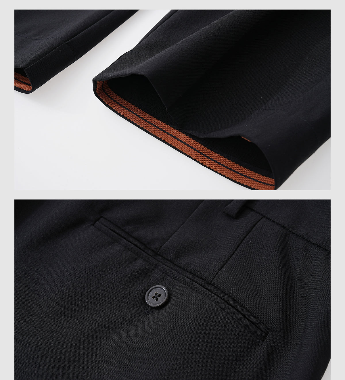 Wide-Leg Tailored Casual Pants