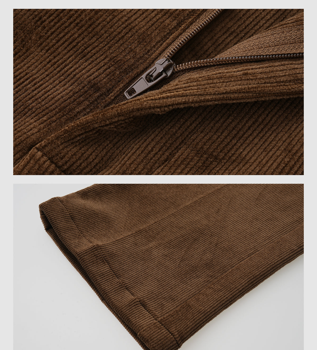Cotton Corduroy Pleated Trousers – Tailored Waist