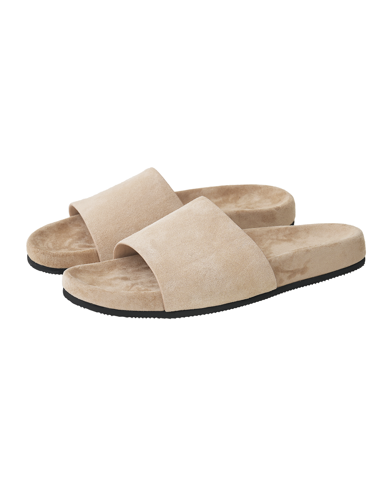 Suede Leather Slides