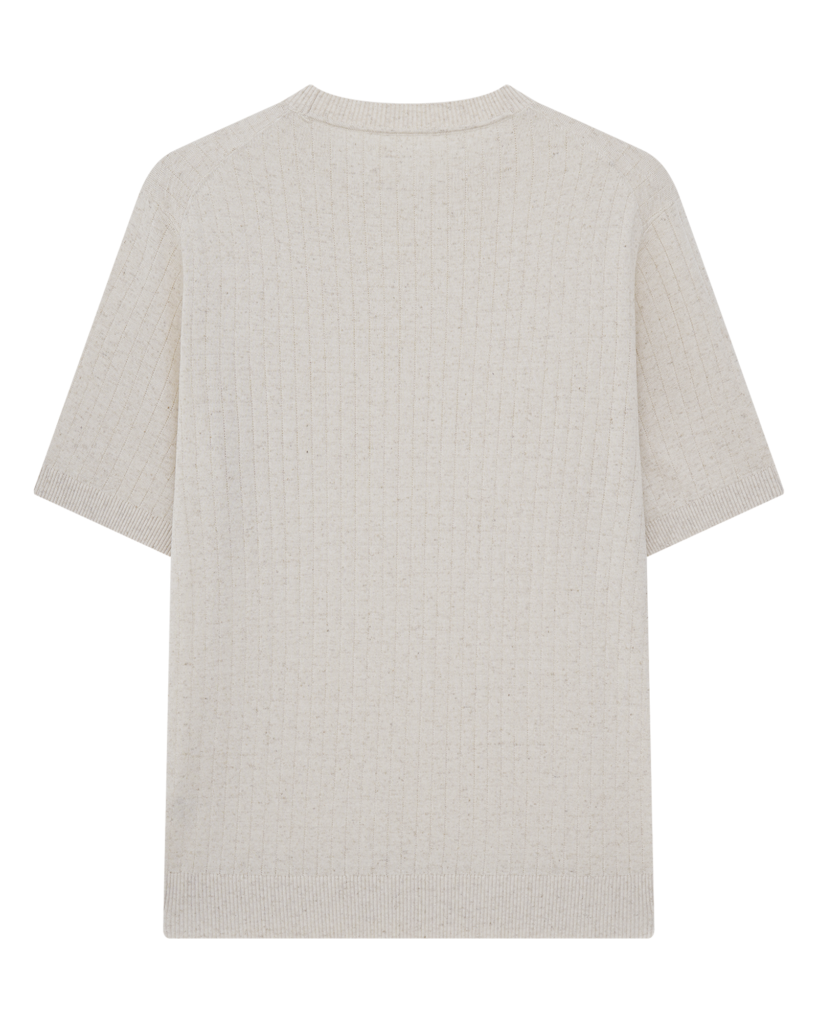 Textured Cotton Linen T-Shirt