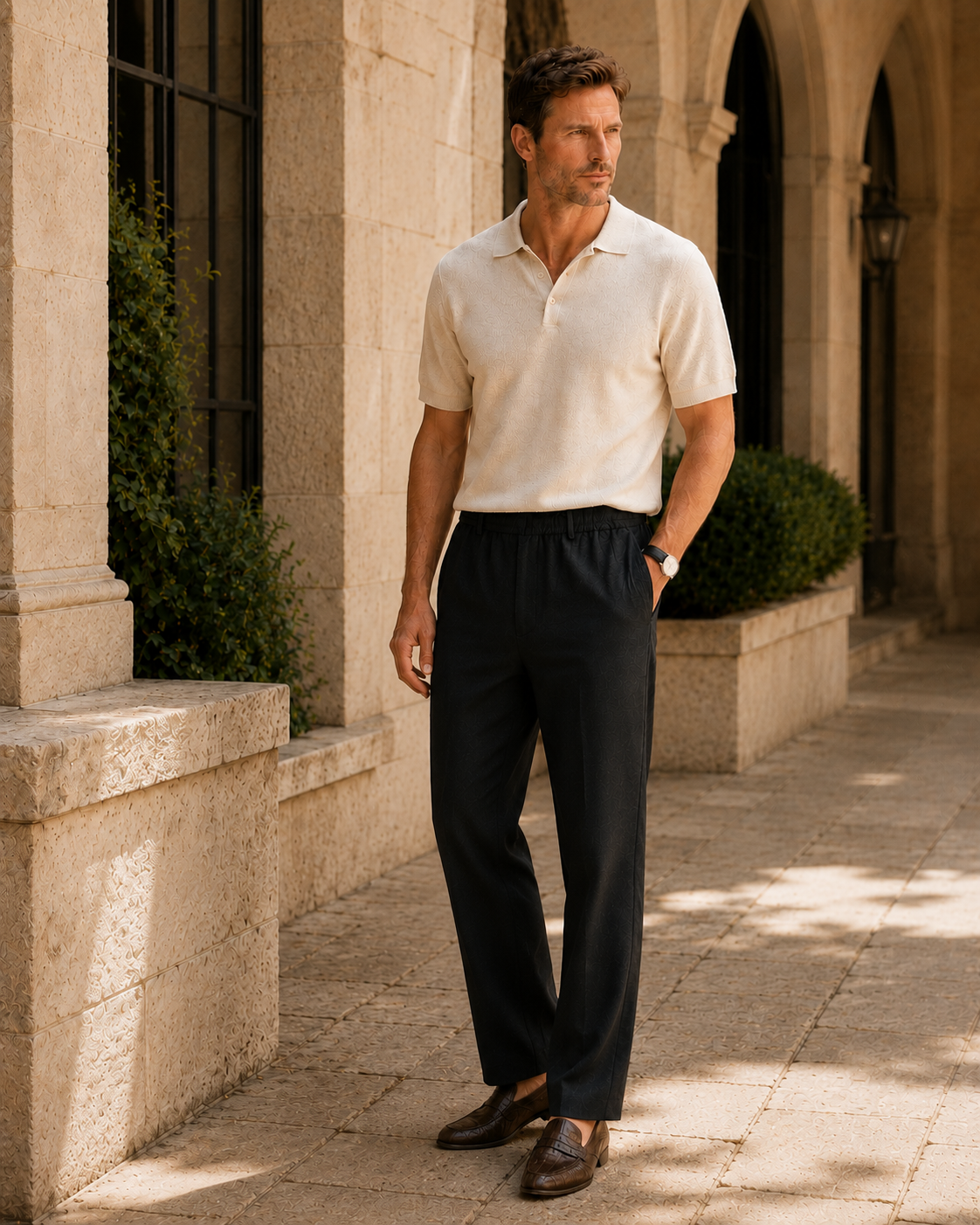 Linen Drawstring Pants