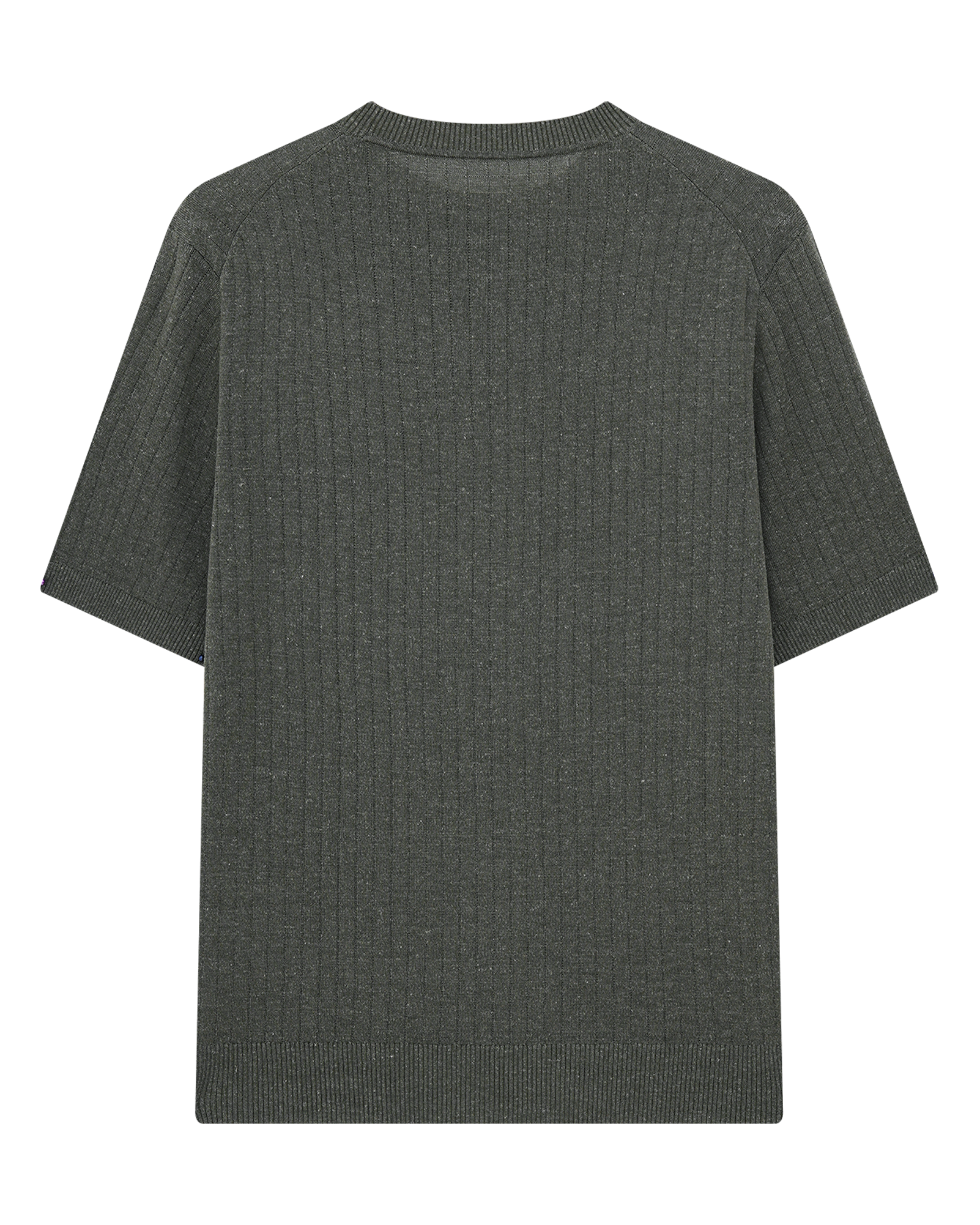 Textured Cotton Linen T-Shirt