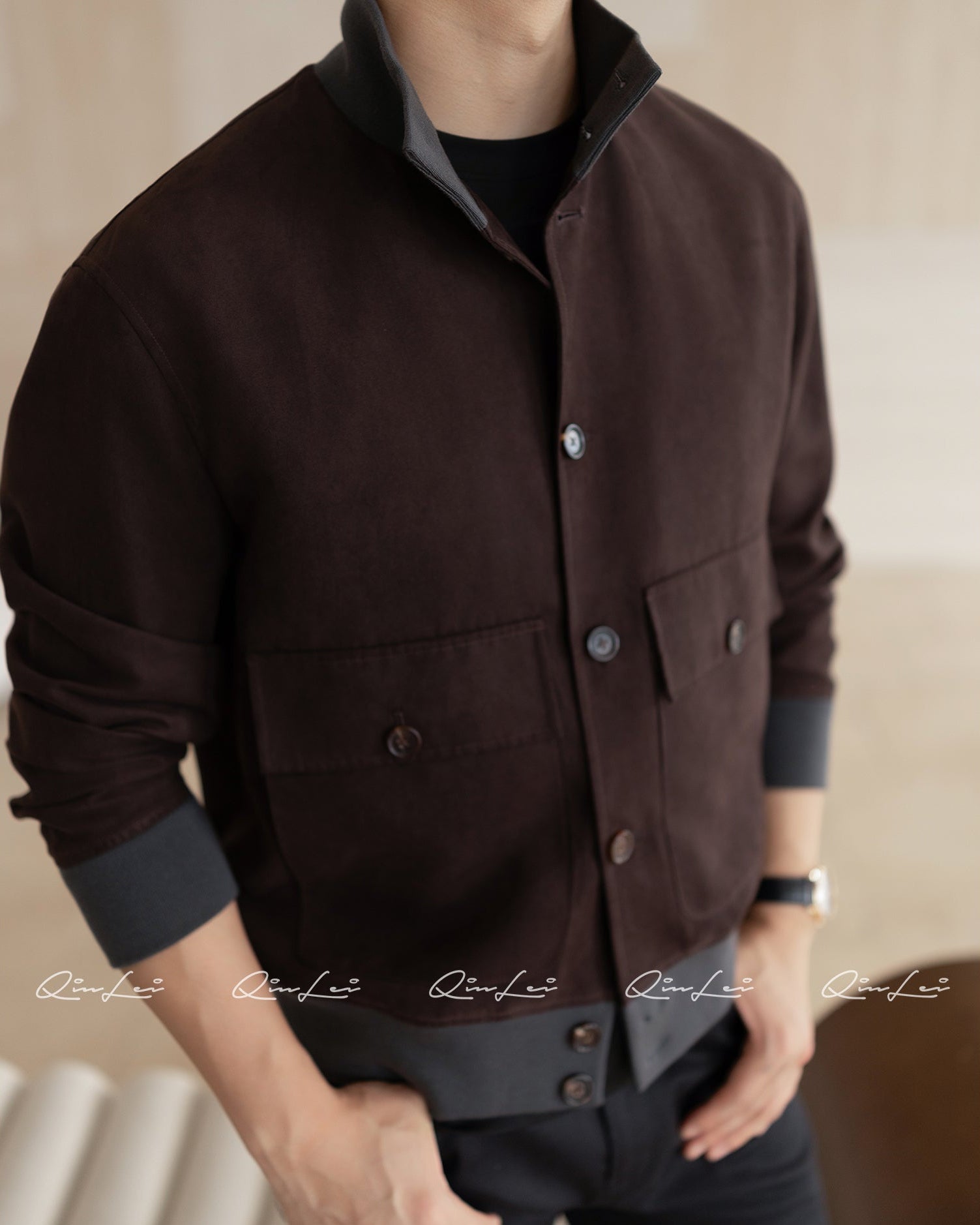 Matte Suede Jacket