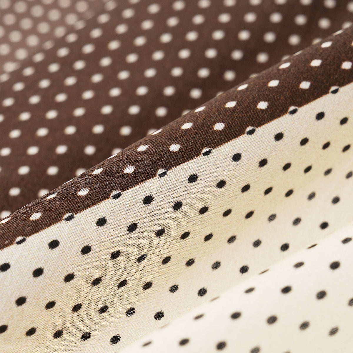 Two-Tone Polka Dot Silk Scarf