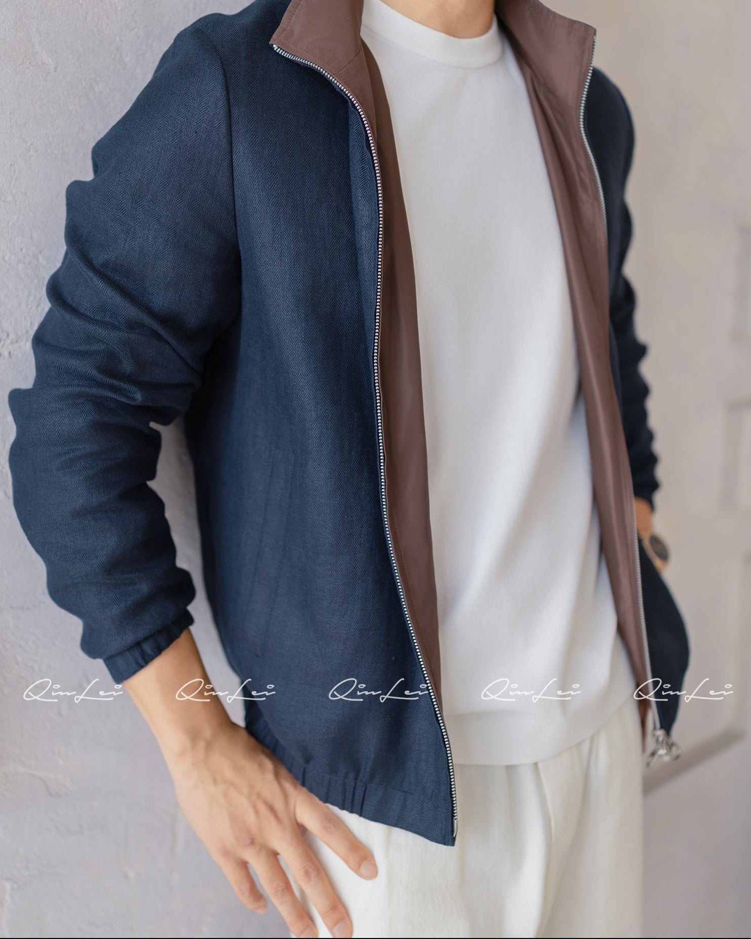 Reversible Linen Jacket