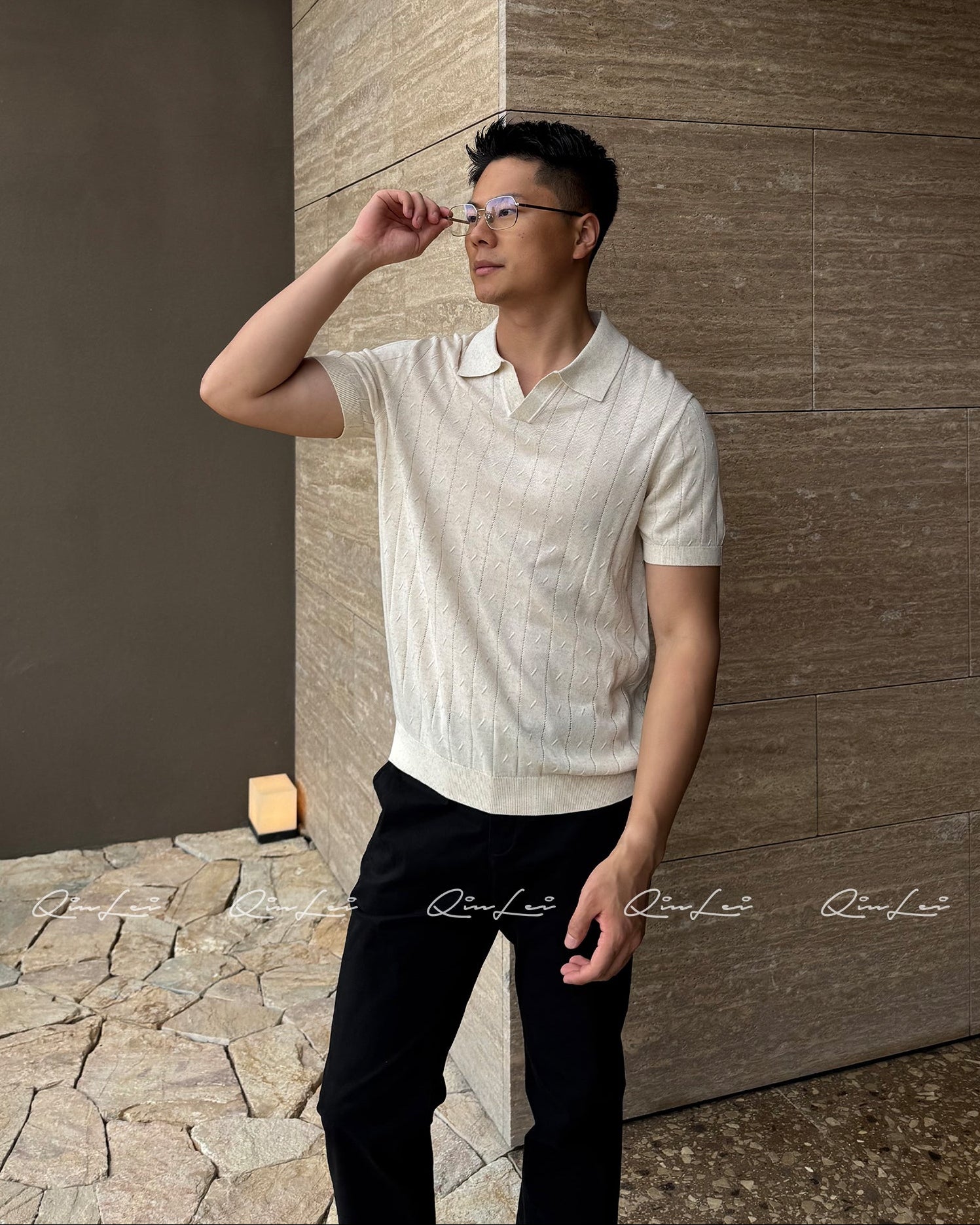 Knit Linen Lyocell Polo