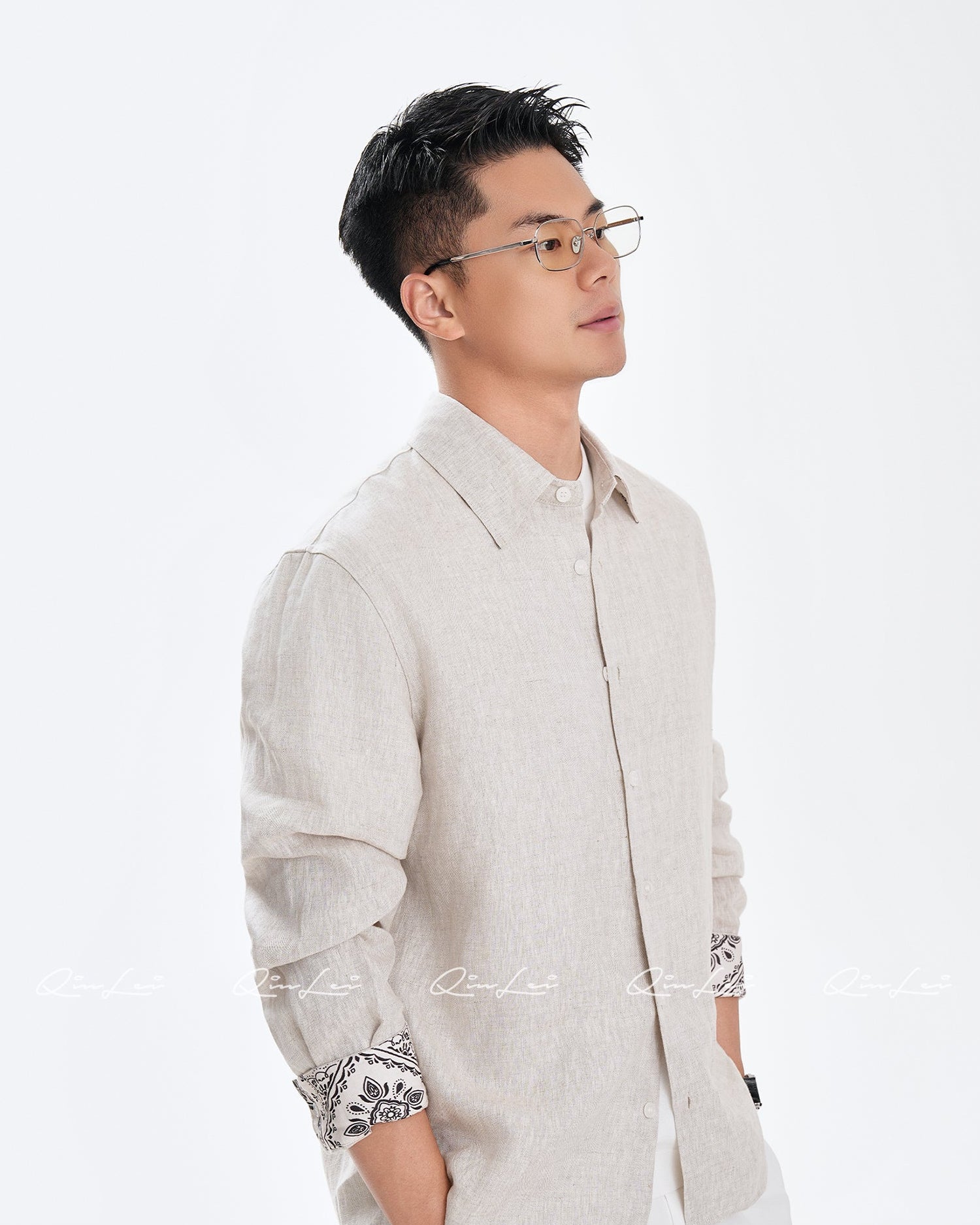 Textured Linen Shirt
