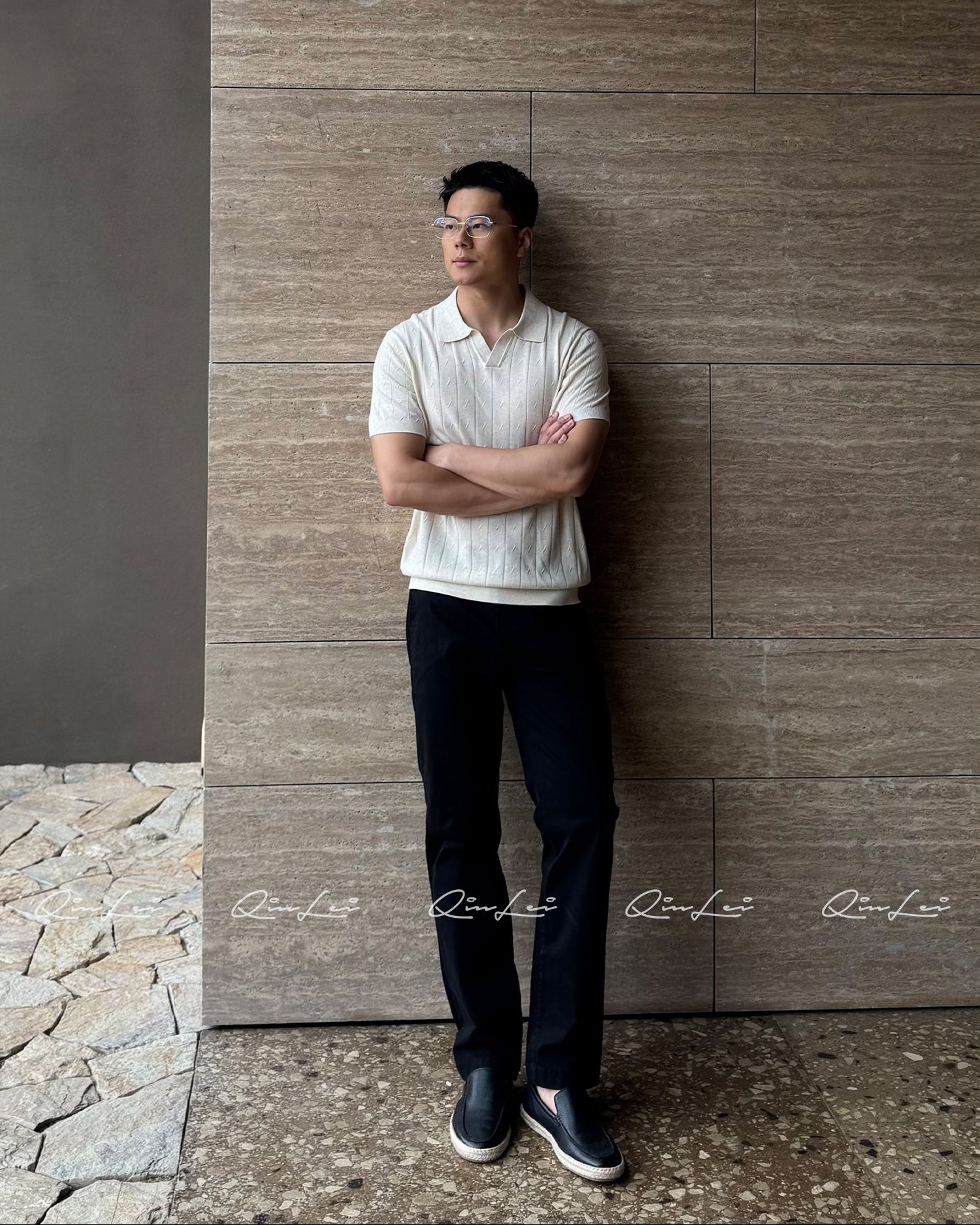 Knit Linen Lyocell Polo