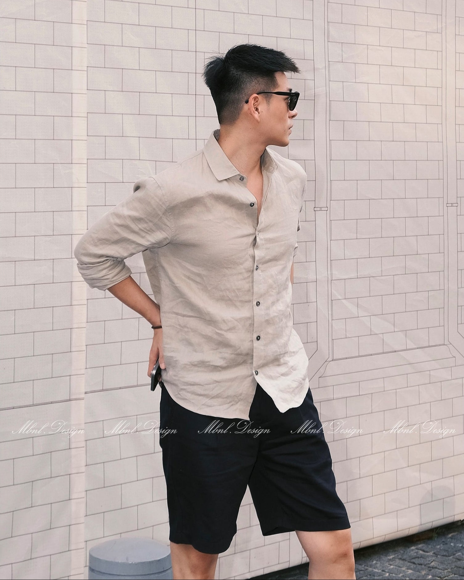 Linen Shell Button Shirt