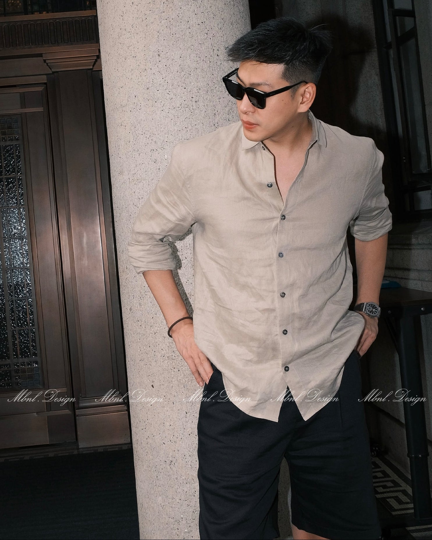 Linen Shell Button Shirt