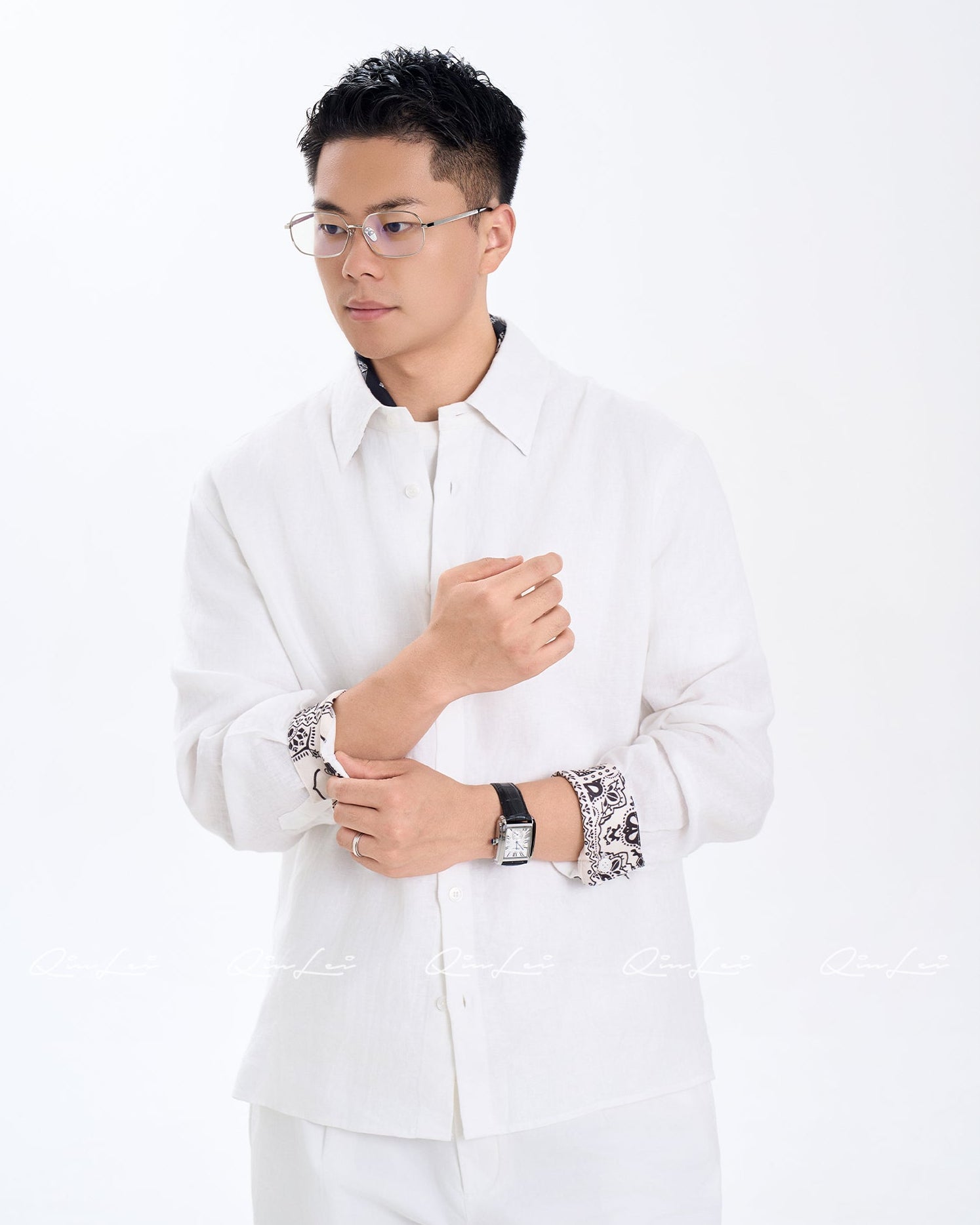 Textured Linen Shirt