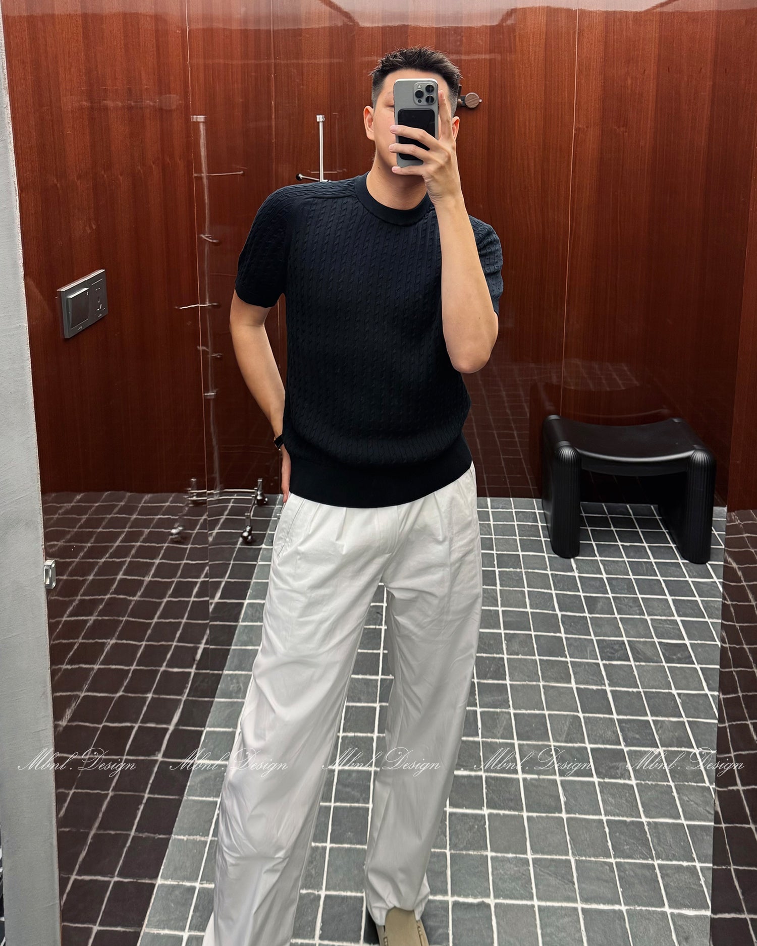 Cotton Knit T-Shirt