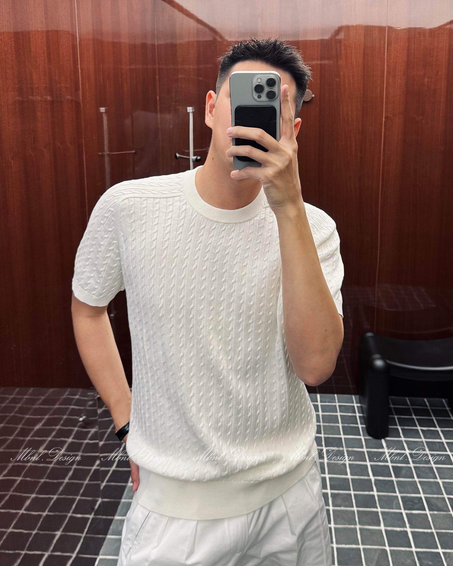 Cotton Knit T-Shirt