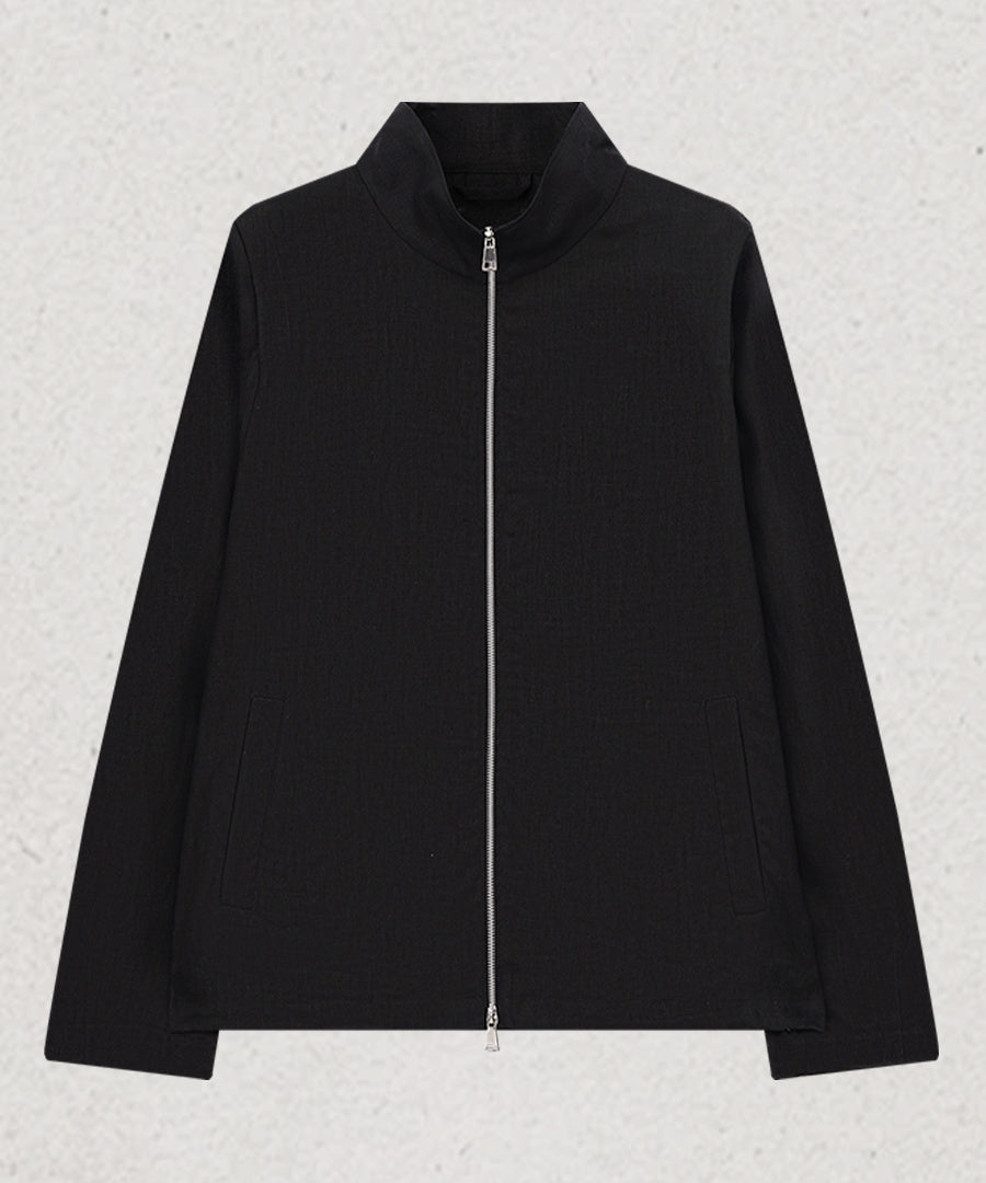 Double-Zip Stand Collar Jacket