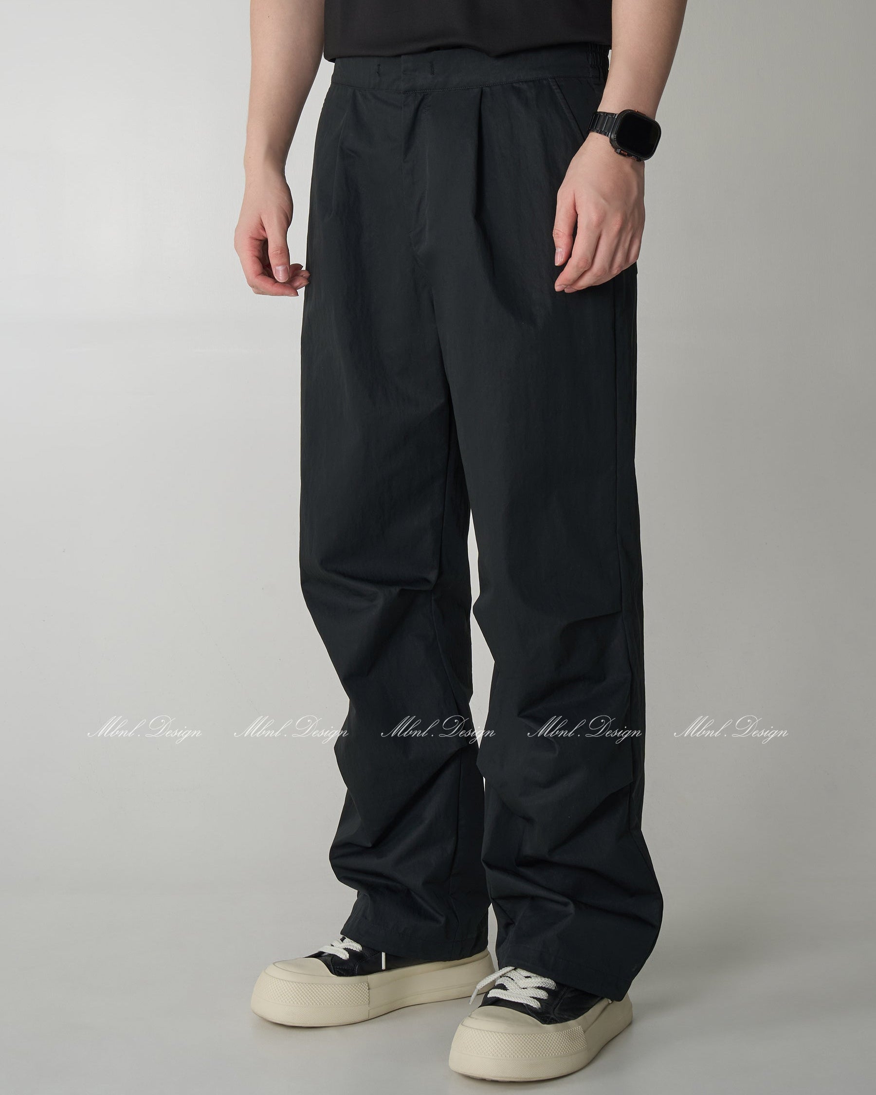 Drawstring Wide-Leg Pants