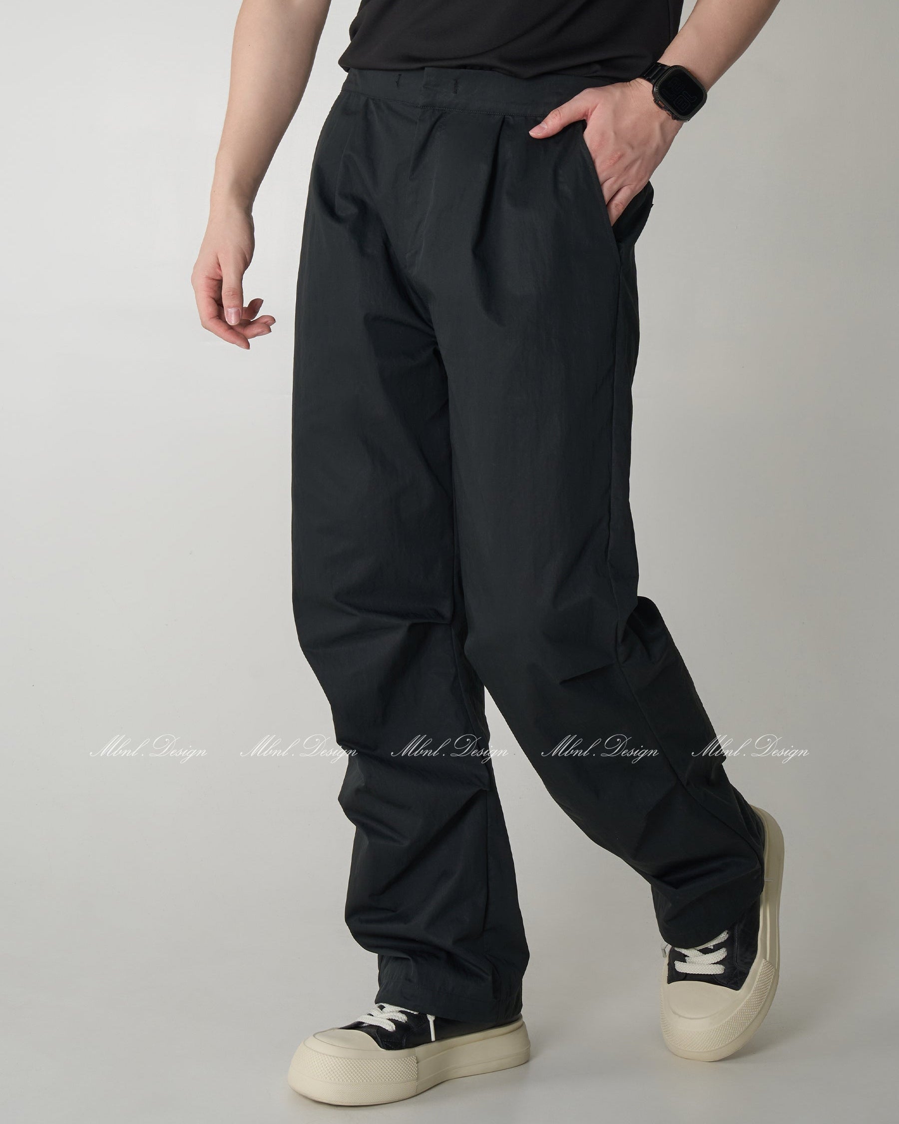 Drawstring Wide-Leg Pants