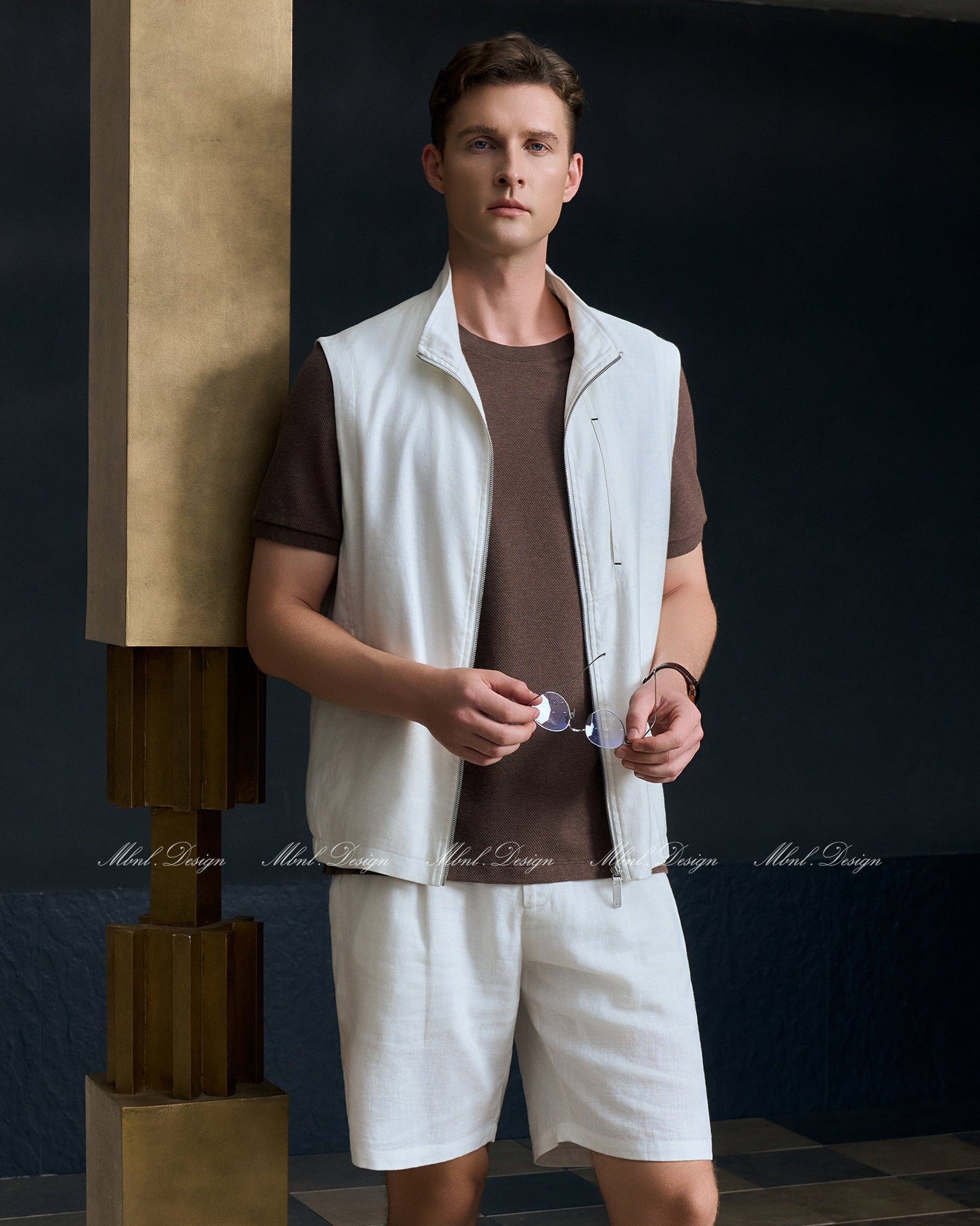 Classic Linen Vest