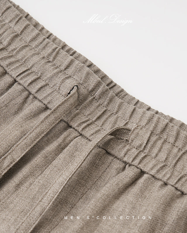 Linen Elastic Casual Pants