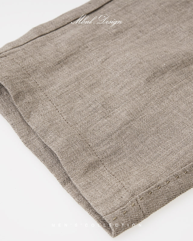 Linen Elastic Casual Pants
