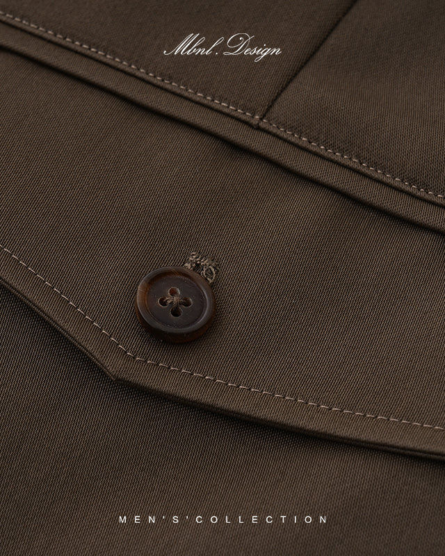 Double-Pleat Draped Trousers