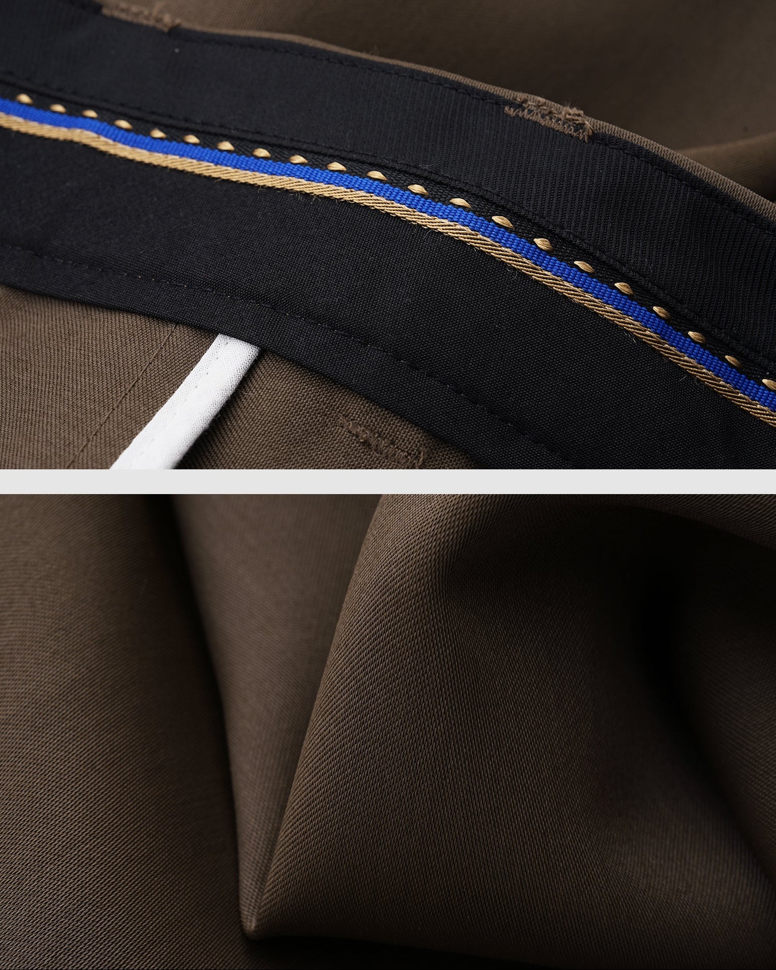 Double-Pleat Draped Trousers