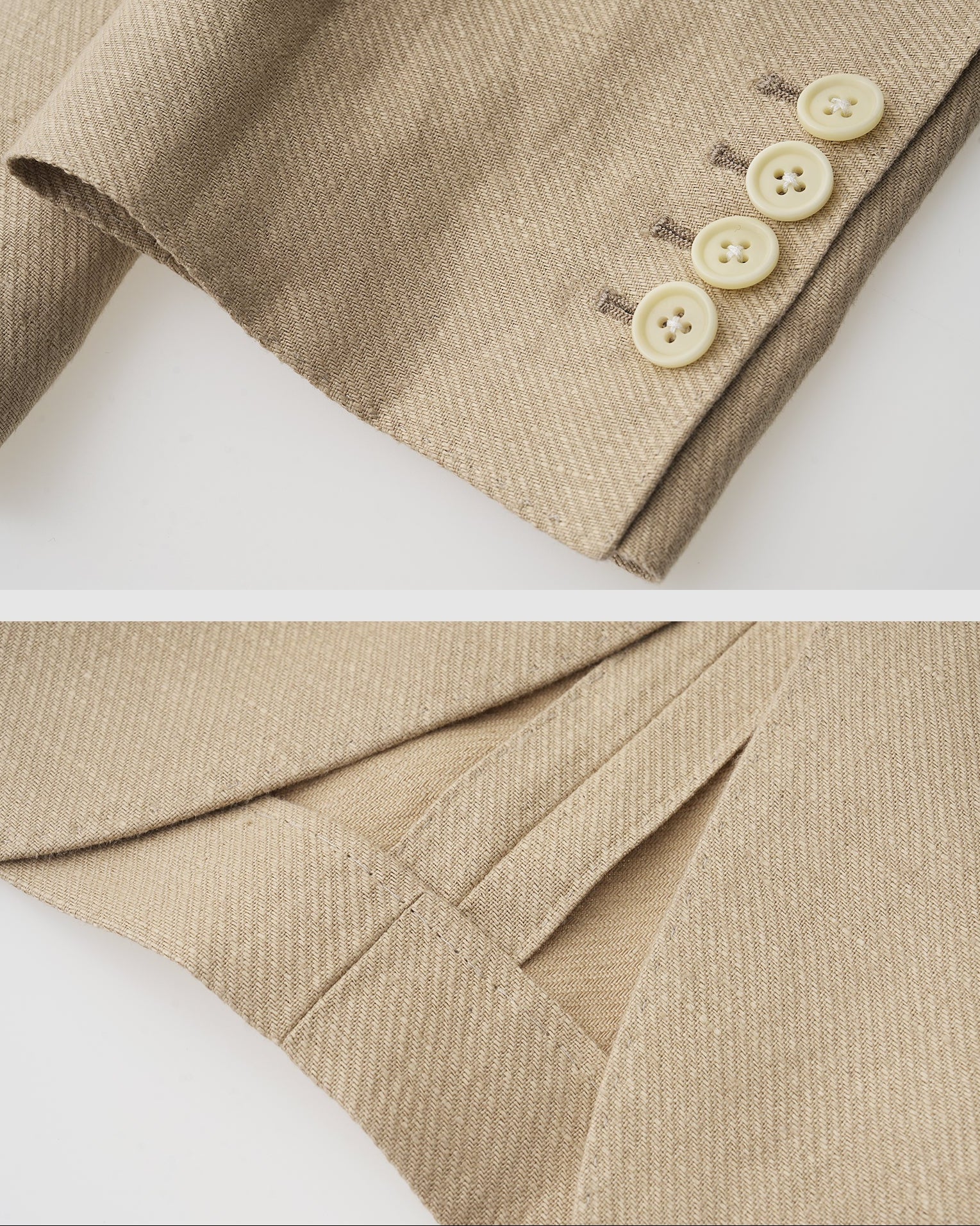 Platinum Linen Suit Set