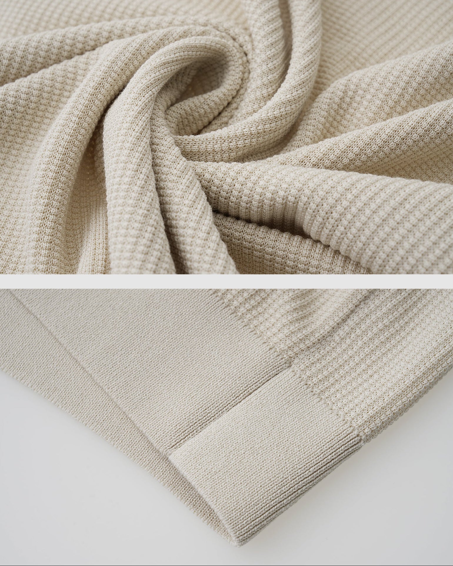 Waffle Cotton Knit Polo