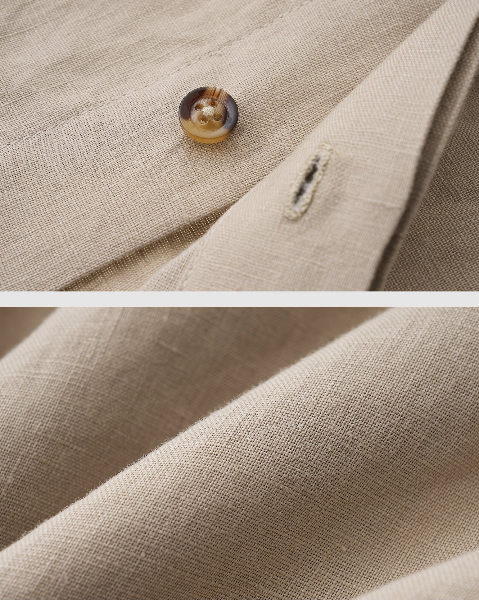 Drop Shoulder Linen Shirt